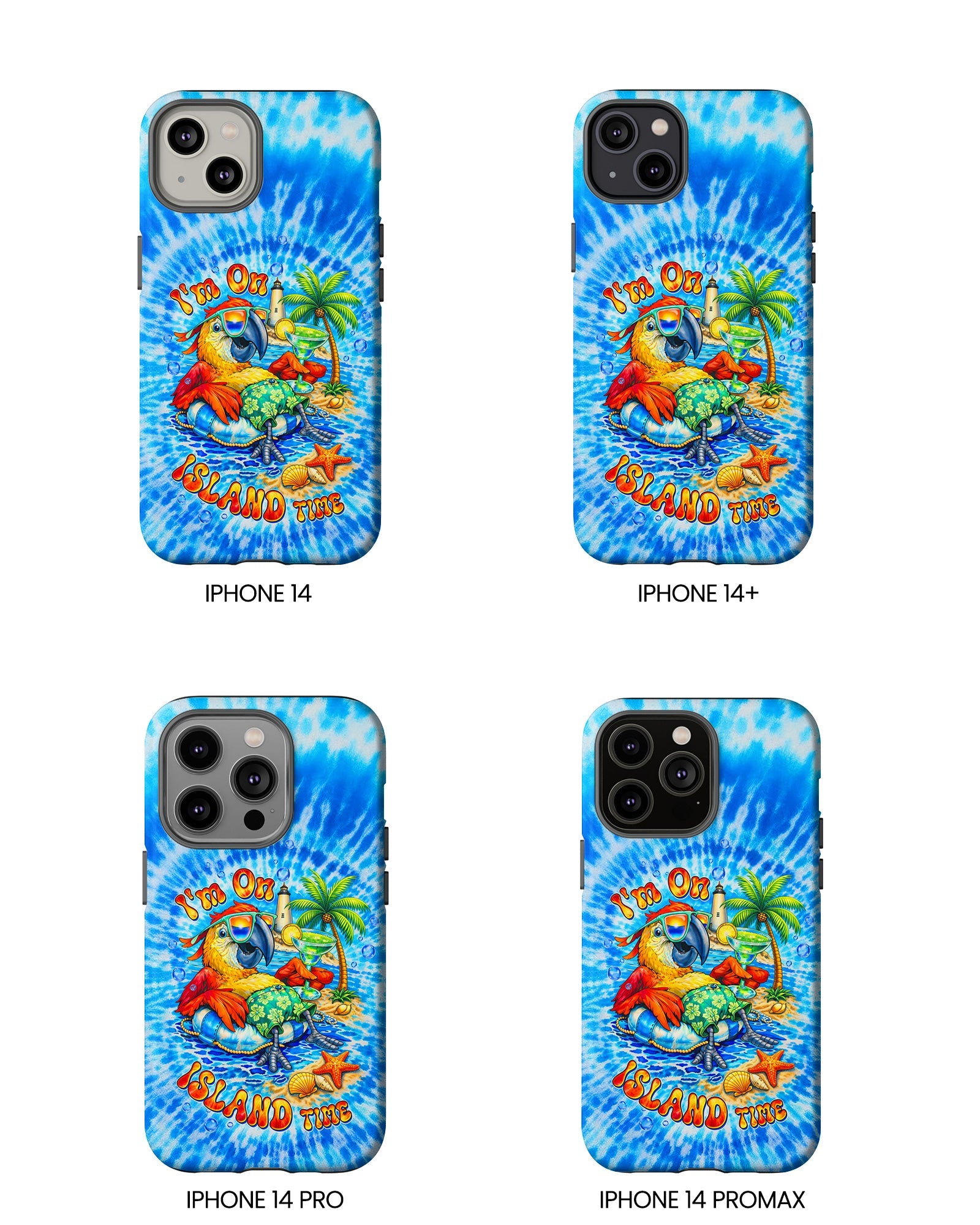 I'M ON ISLAND TIME PARROT SWIRL PHONE CASE   - TLTW1304262