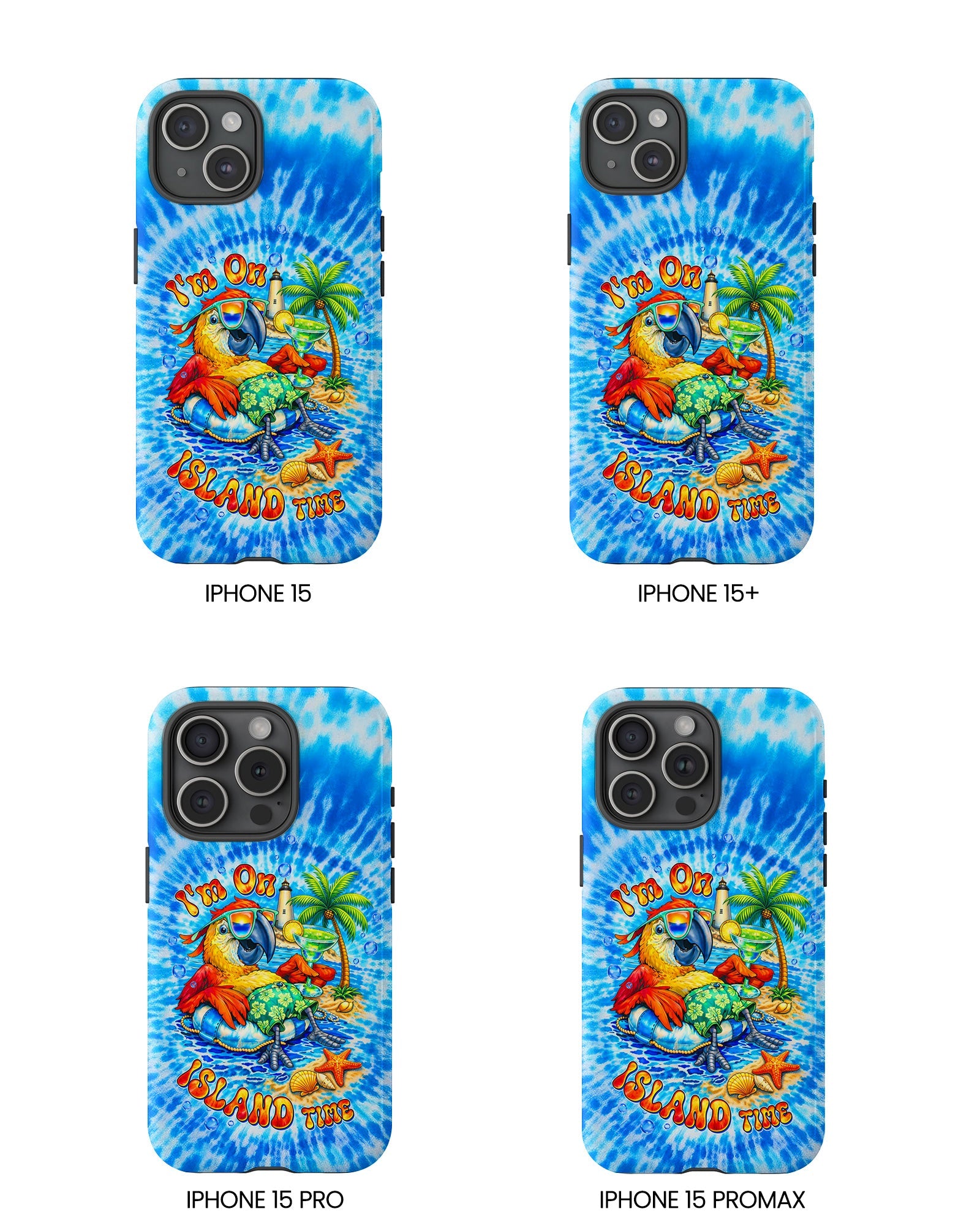 I'M ON ISLAND TIME PARROT SWIRL PHONE CASE   - TLTW1304262