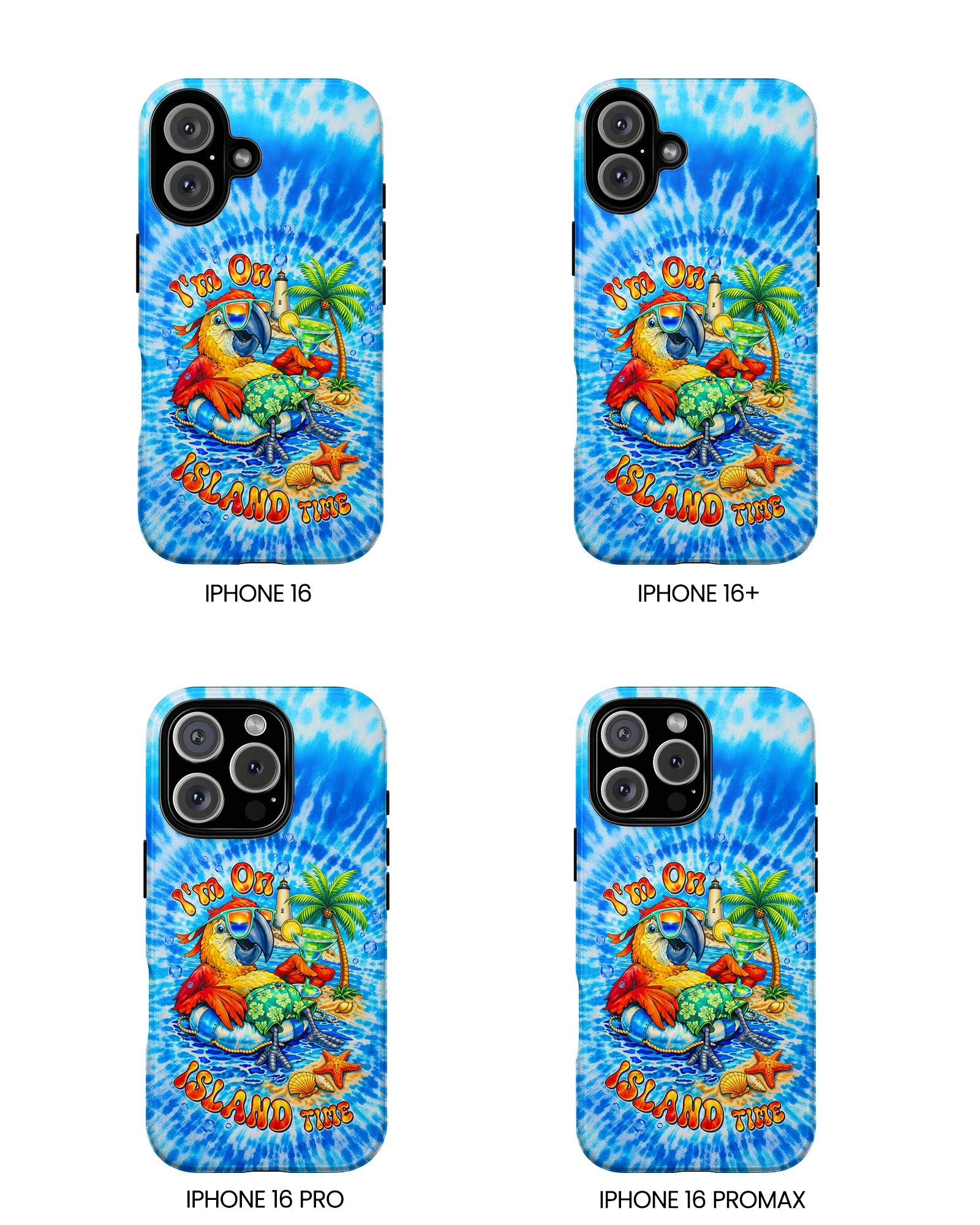 I'M ON ISLAND TIME PARROT SWIRL PHONE CASE   - TLTW1304262