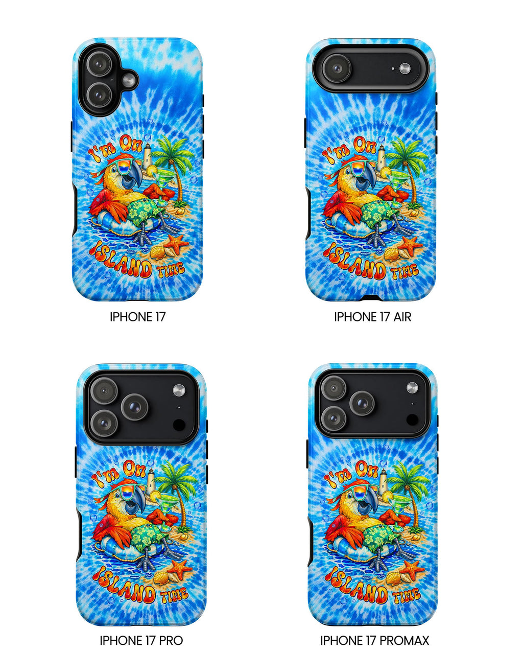 I'M ON ISLAND TIME PARROT SWIRL PHONE CASE   - TLTW1304262