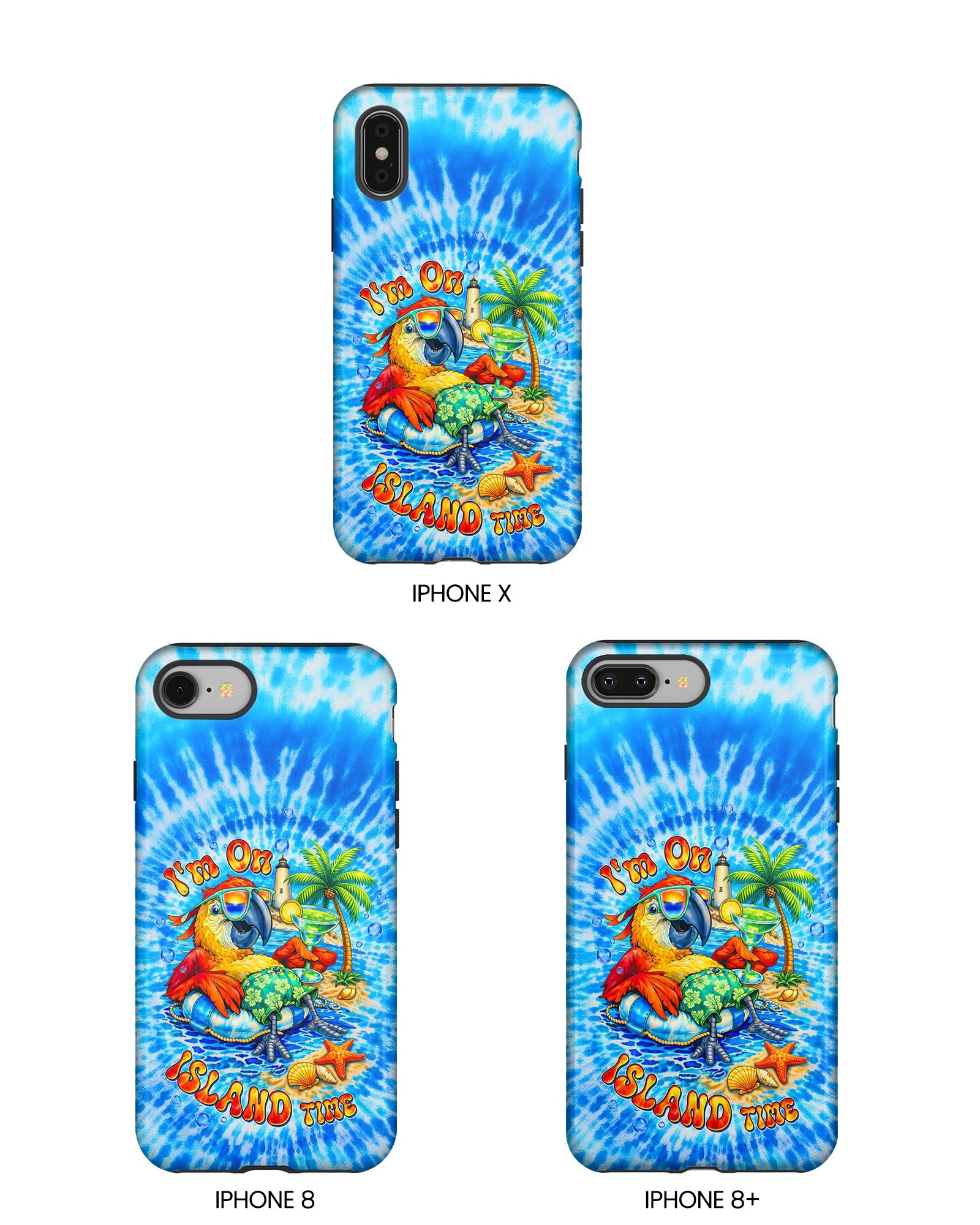 I'M ON ISLAND TIME PARROT SWIRL PHONE CASE   - TLTW1304262