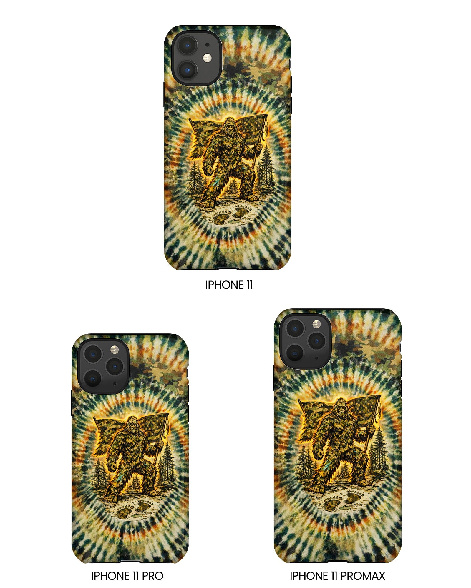 BIGFOOT WITH FLAG CAMOUFLAGE  PHONE CASE  - TLTW0705262