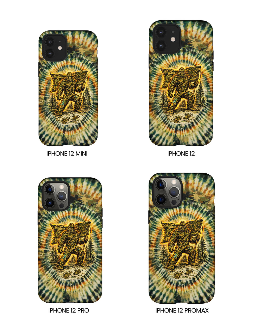 BIGFOOT WITH FLAG CAMOUFLAGE  PHONE CASE  - TLTW0705262