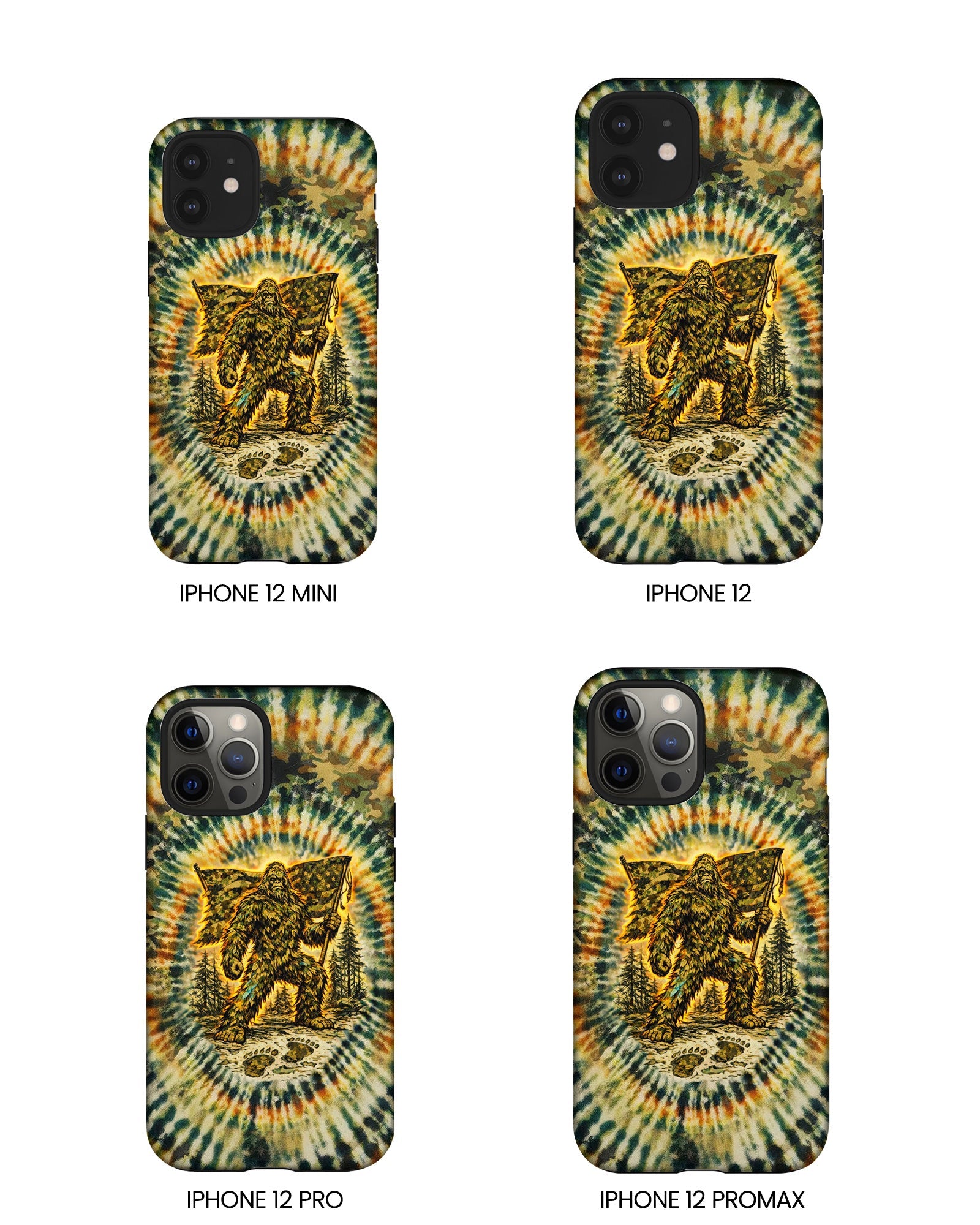 BIGFOOT WITH FLAG CAMOUFLAGE  PHONE CASE  - TLTW0705262