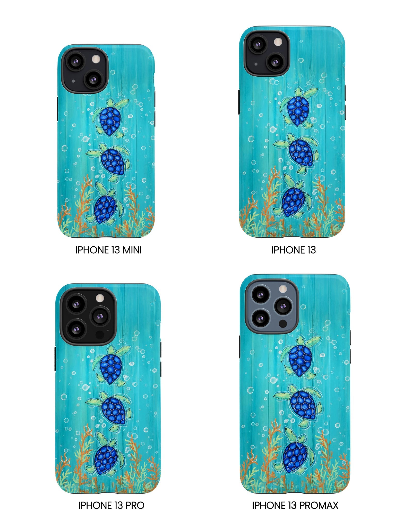 THREE SEA TURTLE PHONE CASE  - TLTW2804264