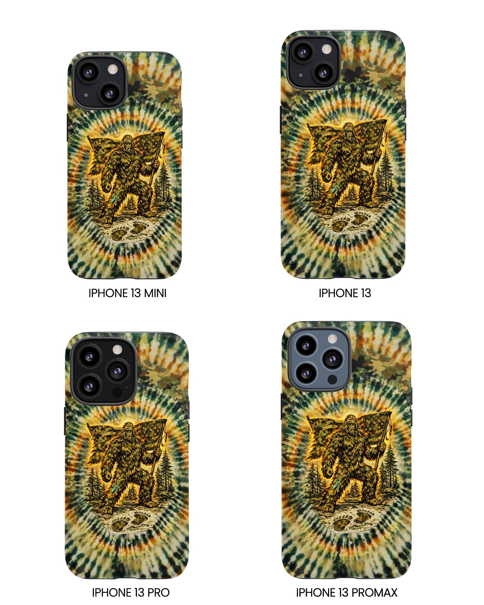 BIGFOOT WITH FLAG CAMOUFLAGE  PHONE CASE  - TLTW0705262