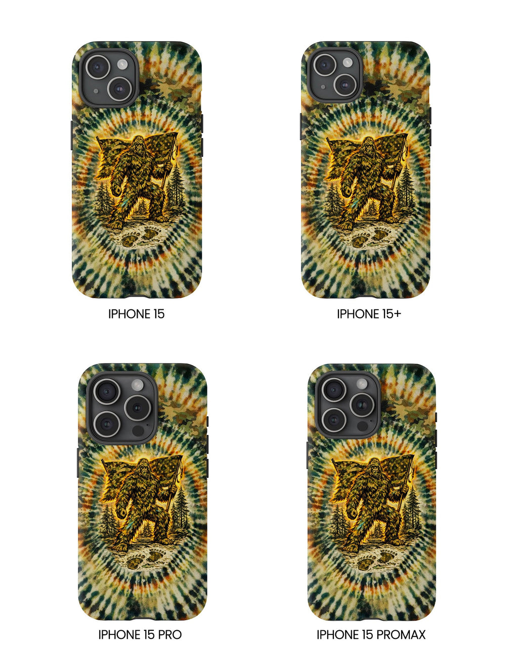 BIGFOOT WITH FLAG CAMOUFLAGE  PHONE CASE  - TLTW0705262