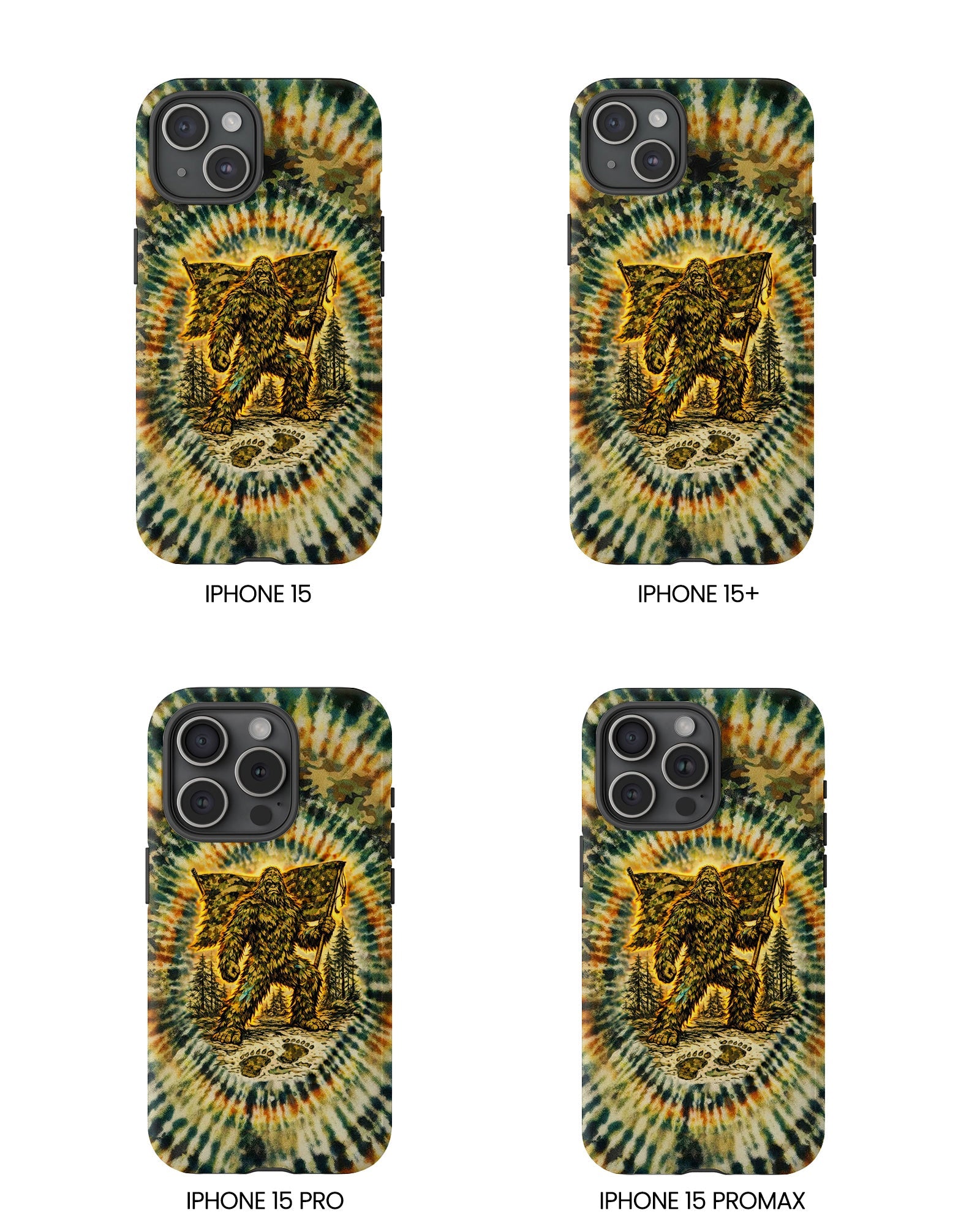 BIGFOOT WITH FLAG CAMOUFLAGE  PHONE CASE  - TLTW0705262
