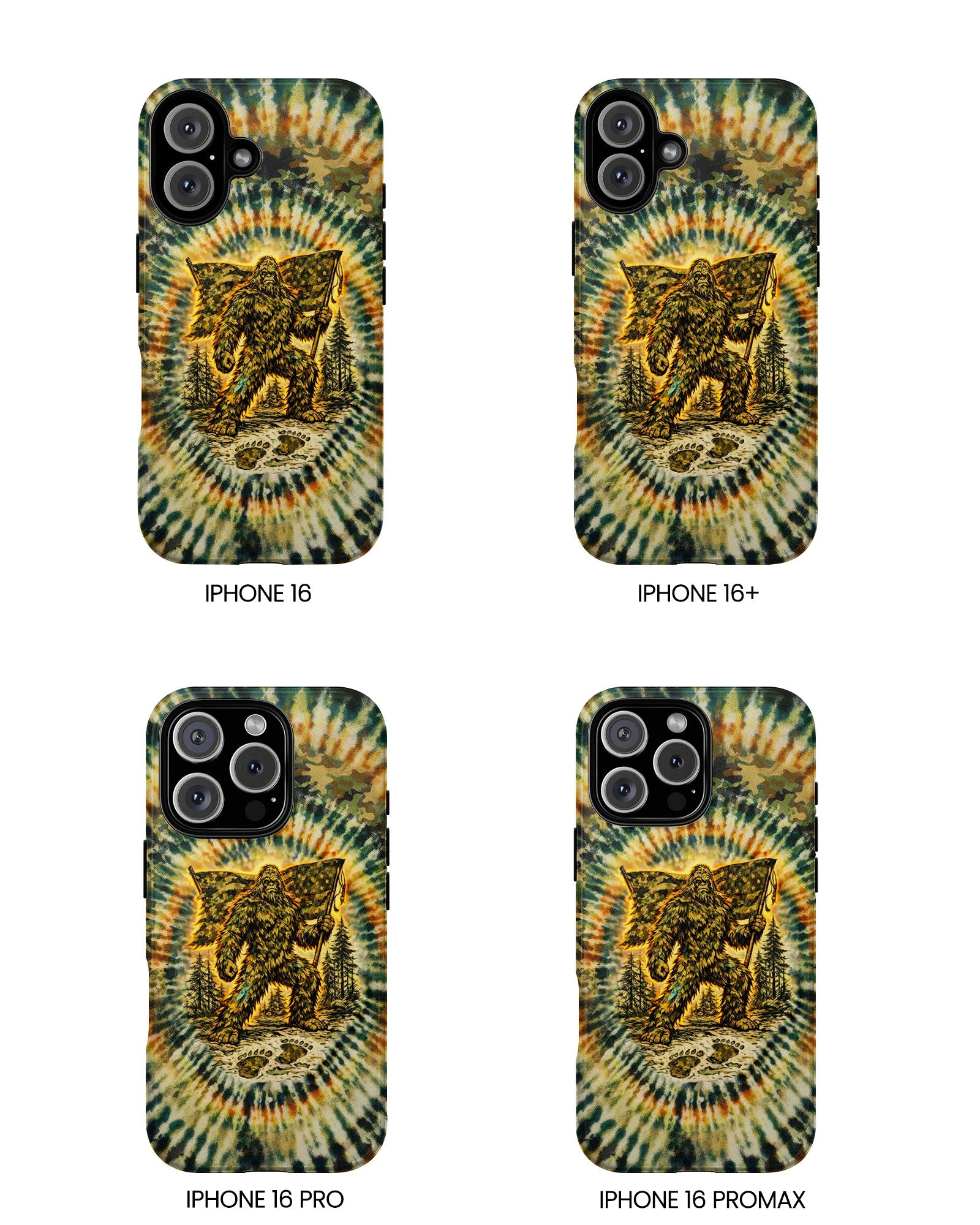 BIGFOOT WITH FLAG CAMOUFLAGE  PHONE CASE  - TLTW0705262