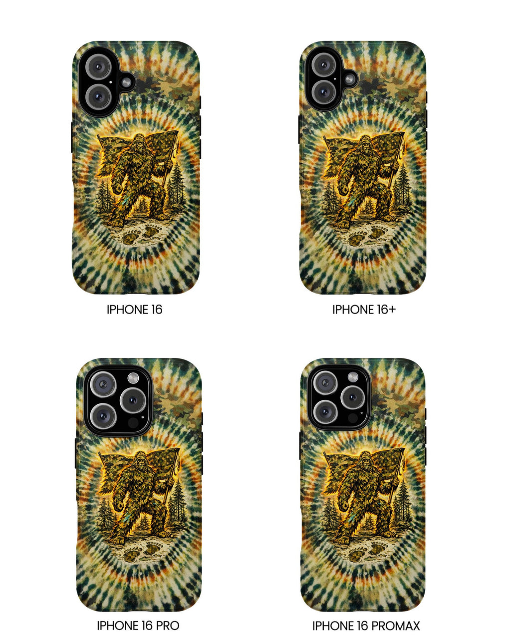 BIGFOOT WITH FLAG CAMOUFLAGE  PHONE CASE  - TLTW0705262