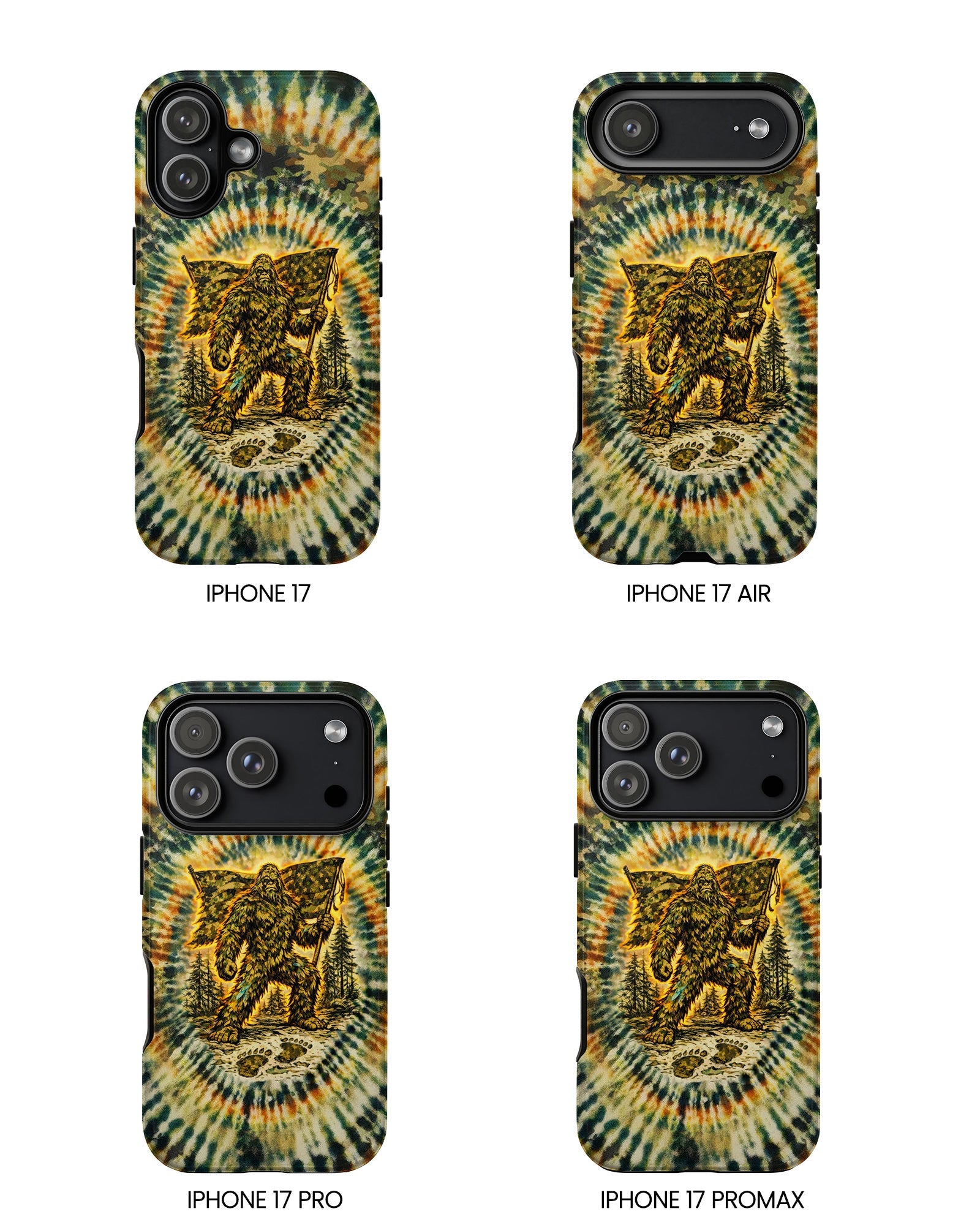 BIGFOOT WITH FLAG CAMOUFLAGE  PHONE CASE  - TLTW0705262