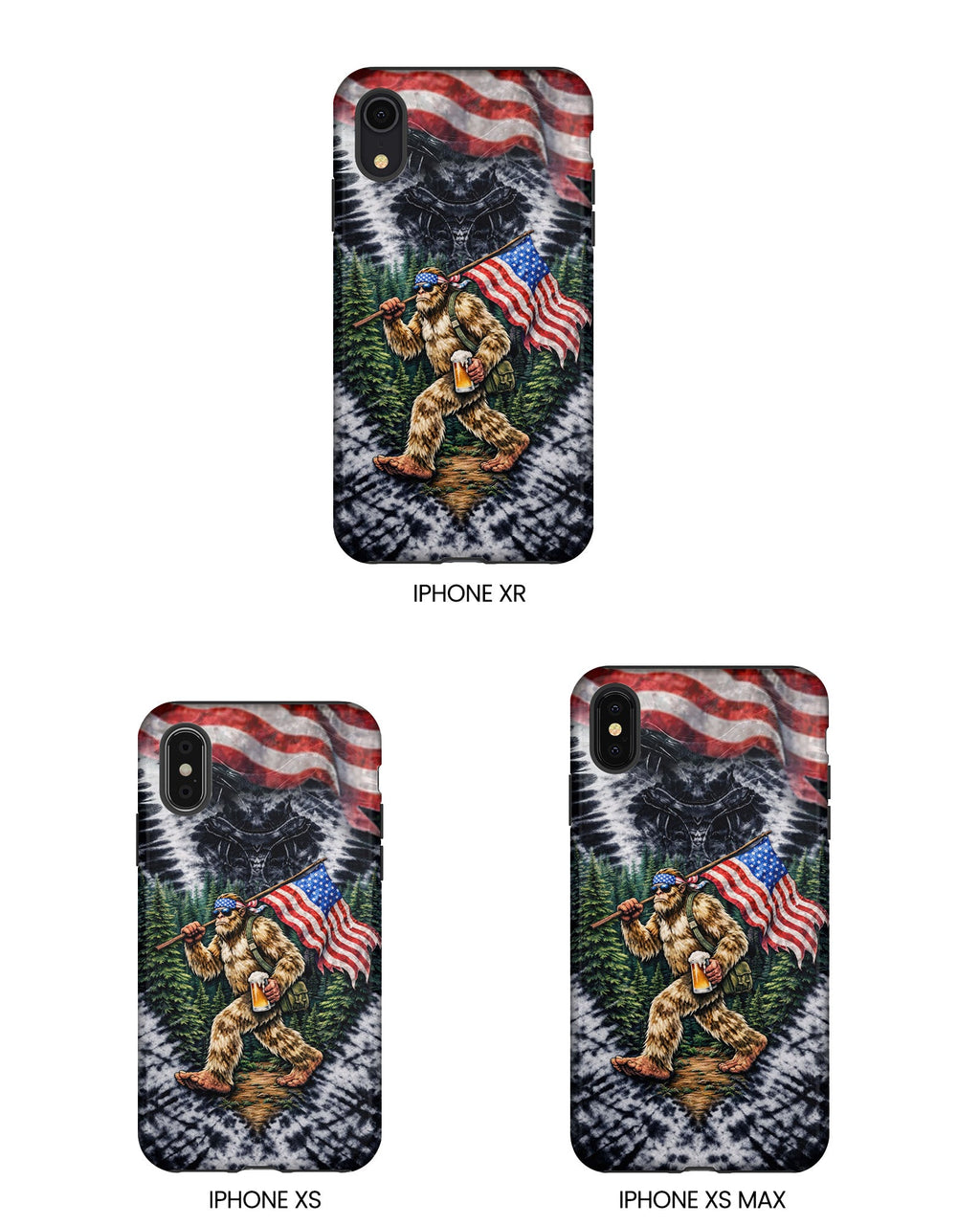 BIGFOOT WITH FLAG V SWIRL PHONE CASE  - TLTW0405263