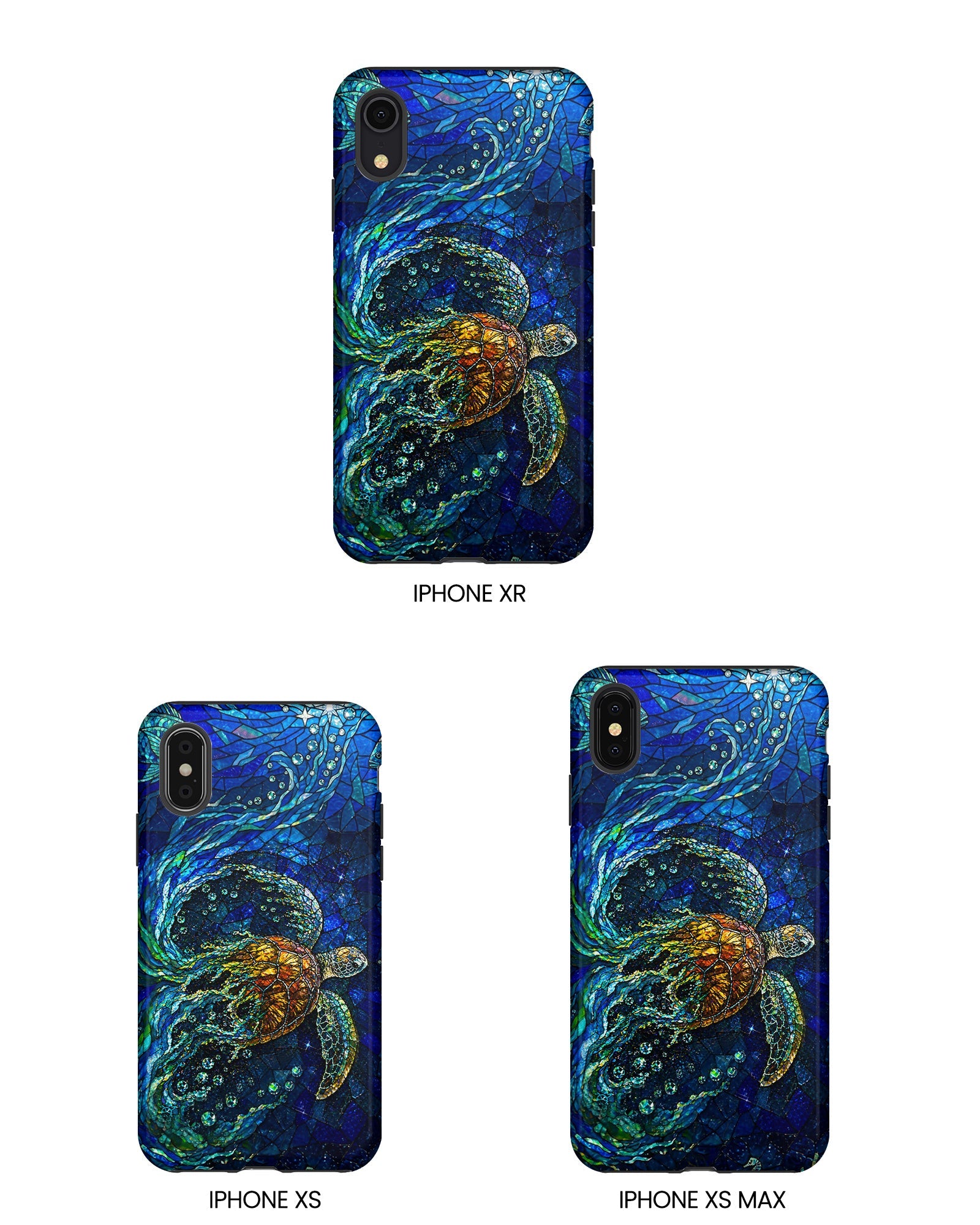 SEA TURTLE OCEAN STAINED GLASS PATTERN  PHONE CASE  - TLTW2804263