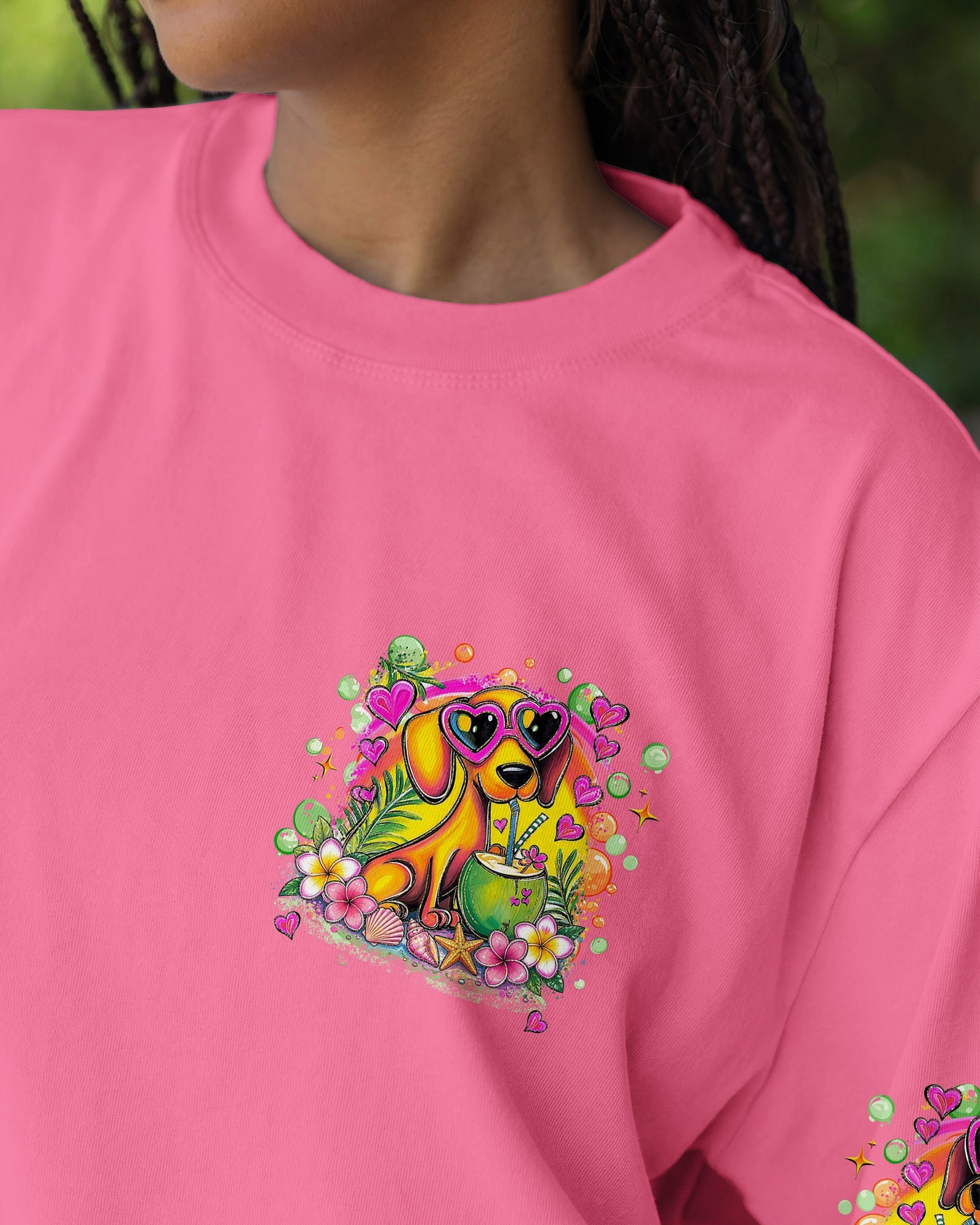 JUST A GIRL WHO LOVES DACHSHUND DOG ALL OVER PRINT - TLHG0405265