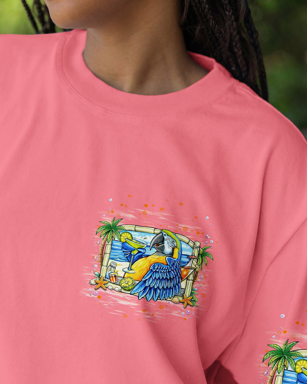 POLLY WANTS A COCKTAIL PARROT ALL OVER PRINT  - TLNT1404262
