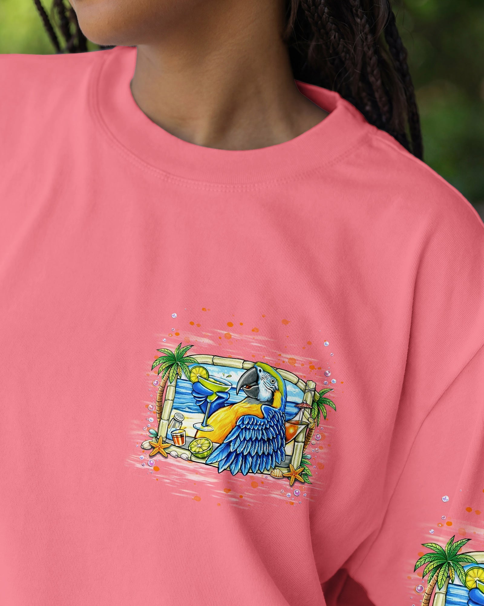 POLLY WANTS A COCKTAIL PARROT ALL OVER PRINT  - TLNT1404262