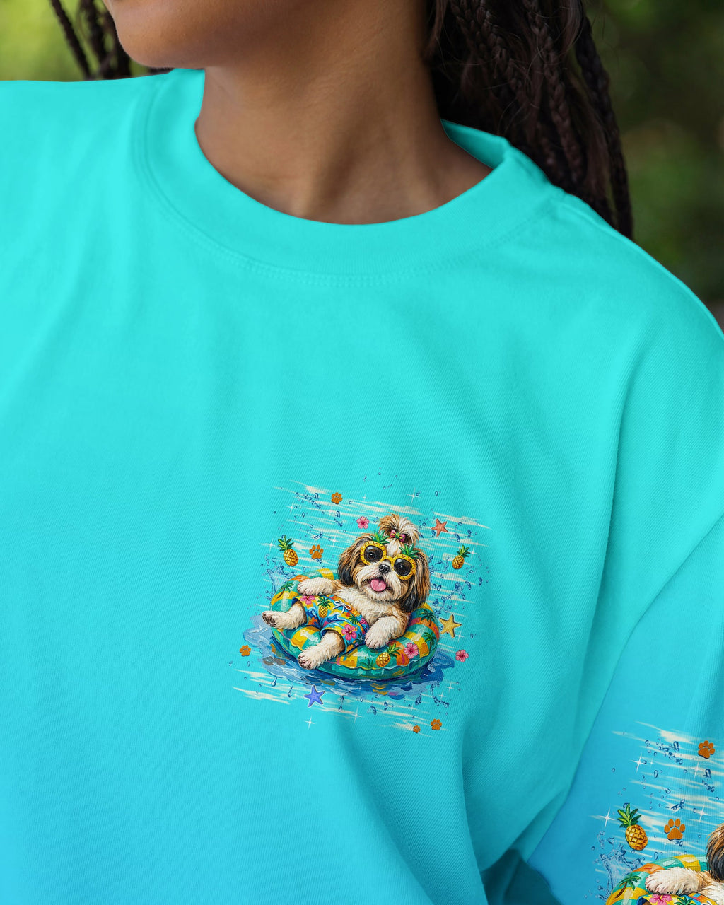 SMELL THE SEA FEEL THE BREEZE SHIH TZU DOG ALL OVER PRINT - TLHN0506263