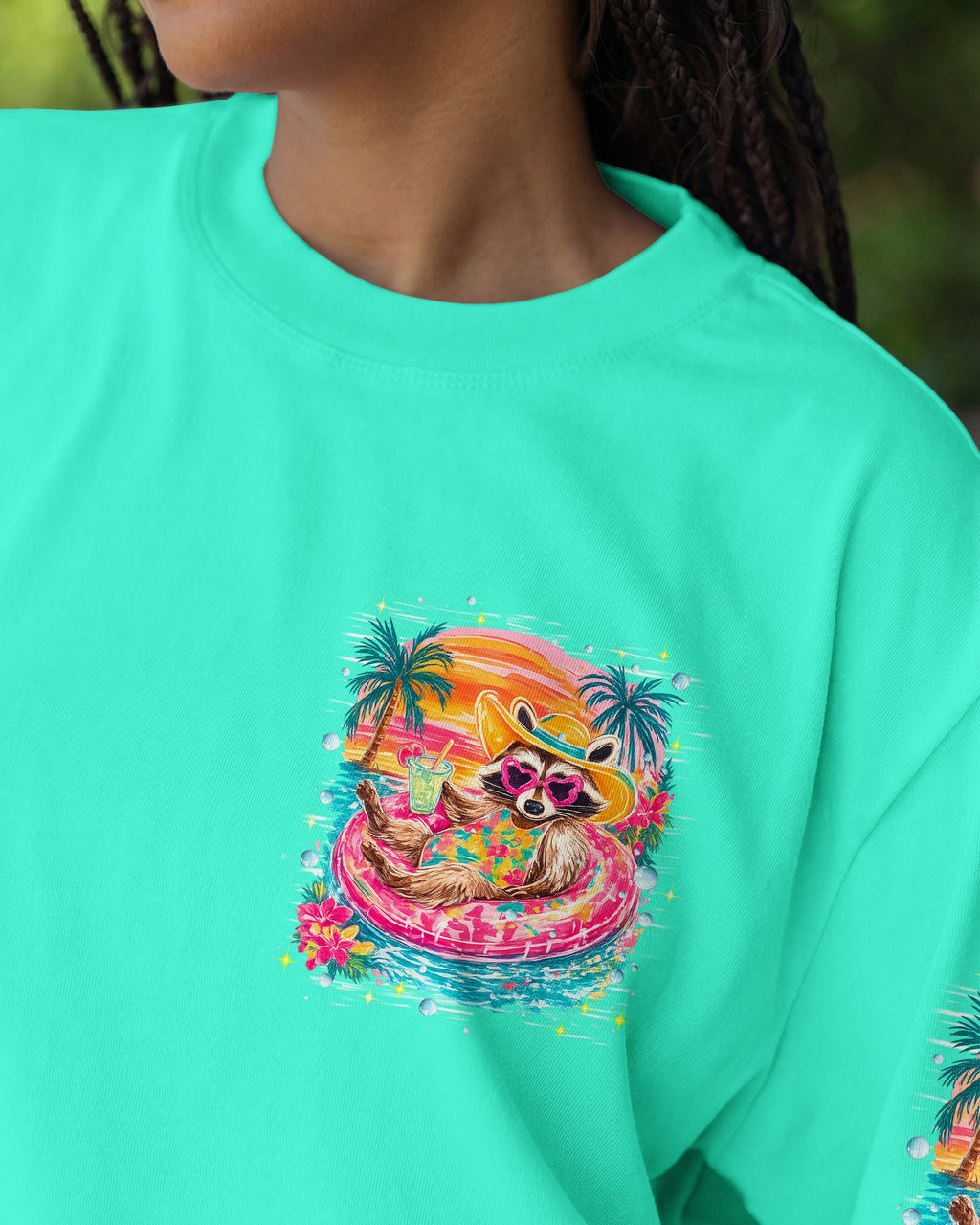 HOTTER THAN A HOOCHIE COOCHIE RACCOON ALL OVER PRINT - TLHN1905263