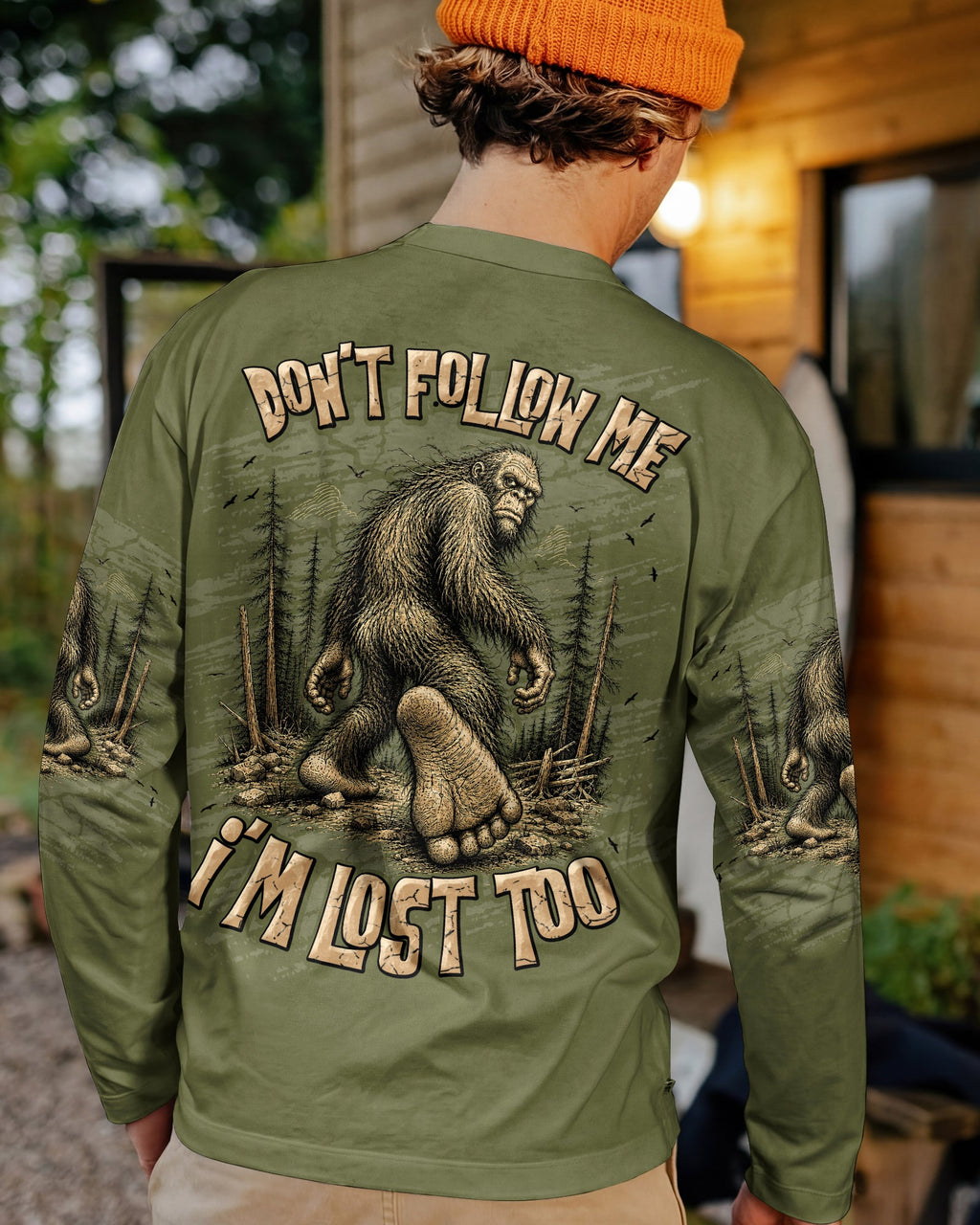 DON'T FOLLOW ME BIGFOOT ALL OVER PRINT - TLNT0306261