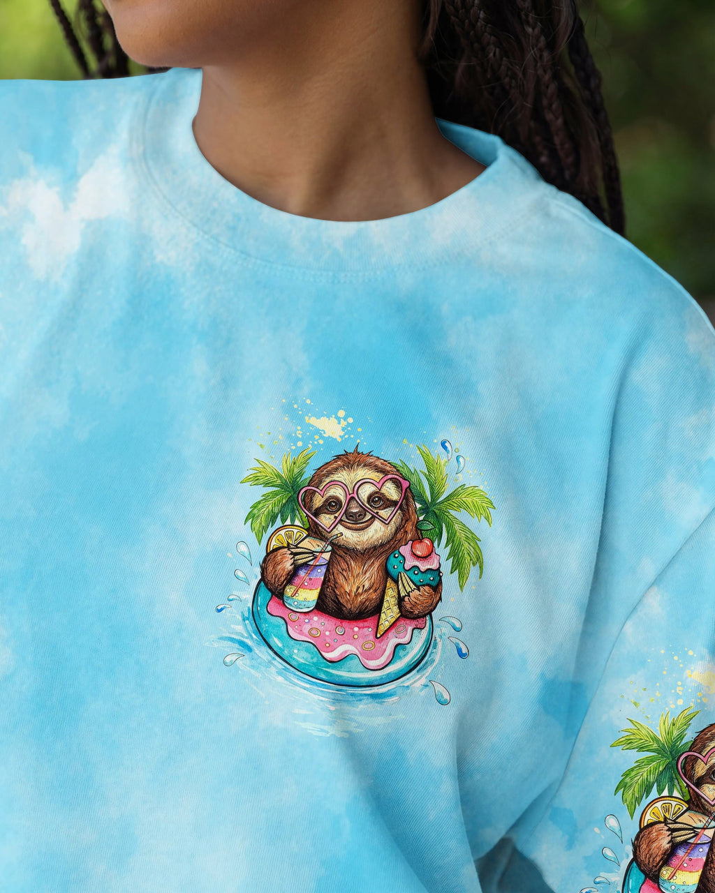 I'M ON ISLAND TIME  SLOTH ALL OVER PRINT - TLTW0804263