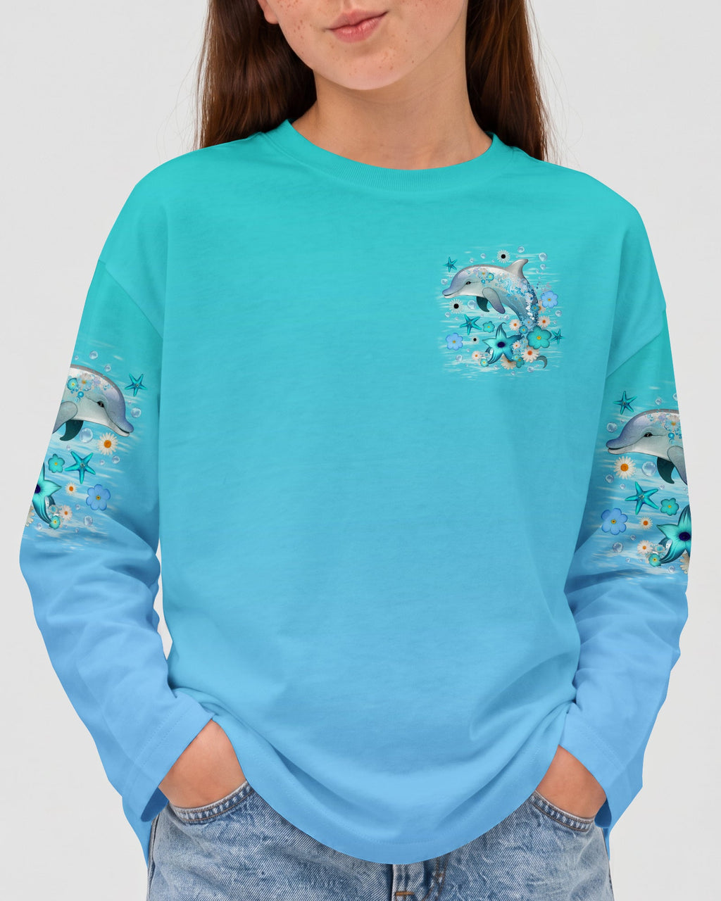 OCEAN WISHES DOLPHIN KISSES KIDS ALL OVER PRINT - TLNO2905262