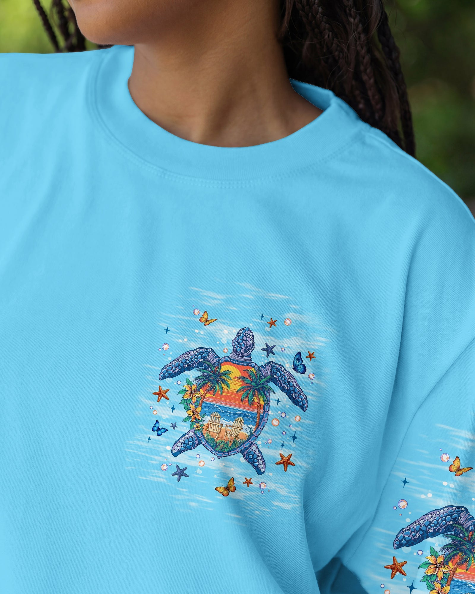 SALTWATER HEALS EVERYTHING TURTLE ALL OVER PRINT   - TLNT0406263