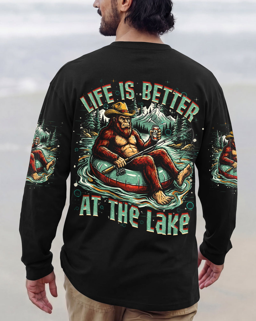LIFE IS BETTER AT THE LAKE BIGFOOT ALL OVER PRINT   - TLHN2805263