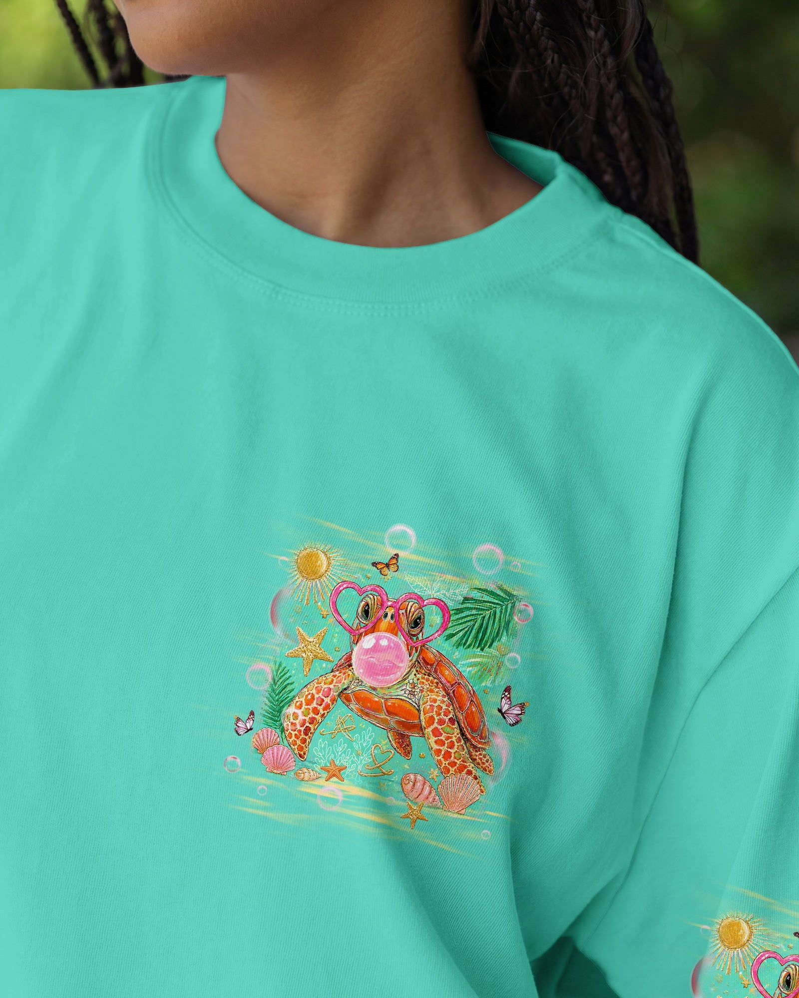 TURTLE KISSES STARFISH WISHES ALL OVER PRINT - TLHG0907263