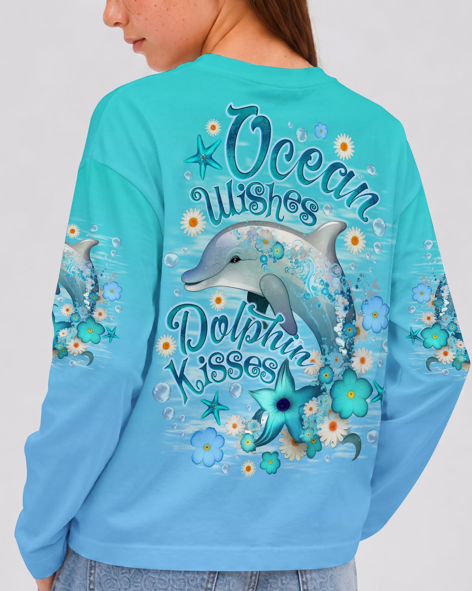 OCEAN WISHES DOLPHIN KISSES KIDS ALL OVER PRINT - TLNO2905262