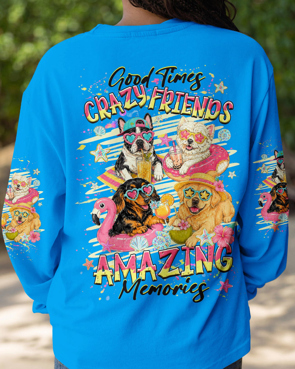 GOOD TIMES CRAZY FRIEND DOG  ALL OVER PRINT - TLHG2505263