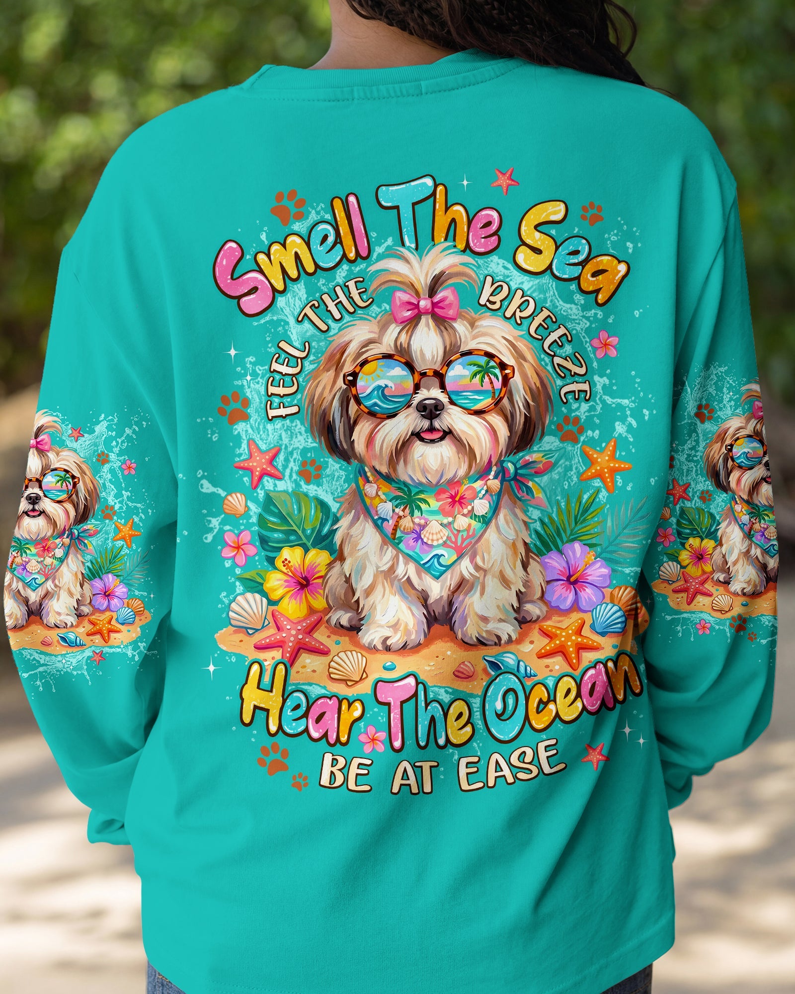 SMELL THE SEA SHIH TZU DOG ALL OVER PRINT - TYPQ2005263
