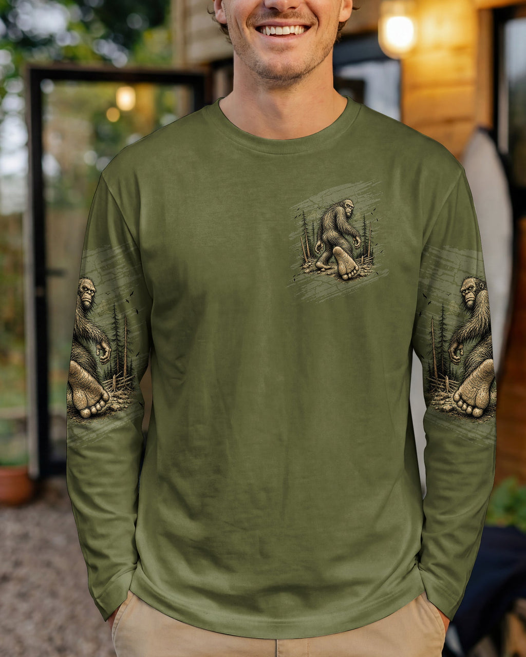 DON'T FOLLOW ME BIGFOOT ALL OVER PRINT - TLNT0306261