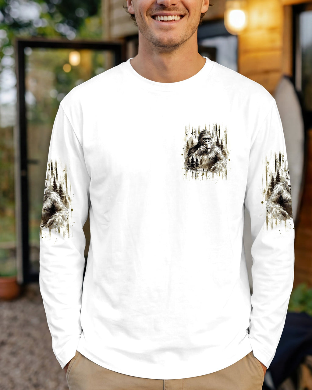 THE CLOSER I GET TO NATURE BIGFOOT ALL OVER PRINT - TLHG0106262