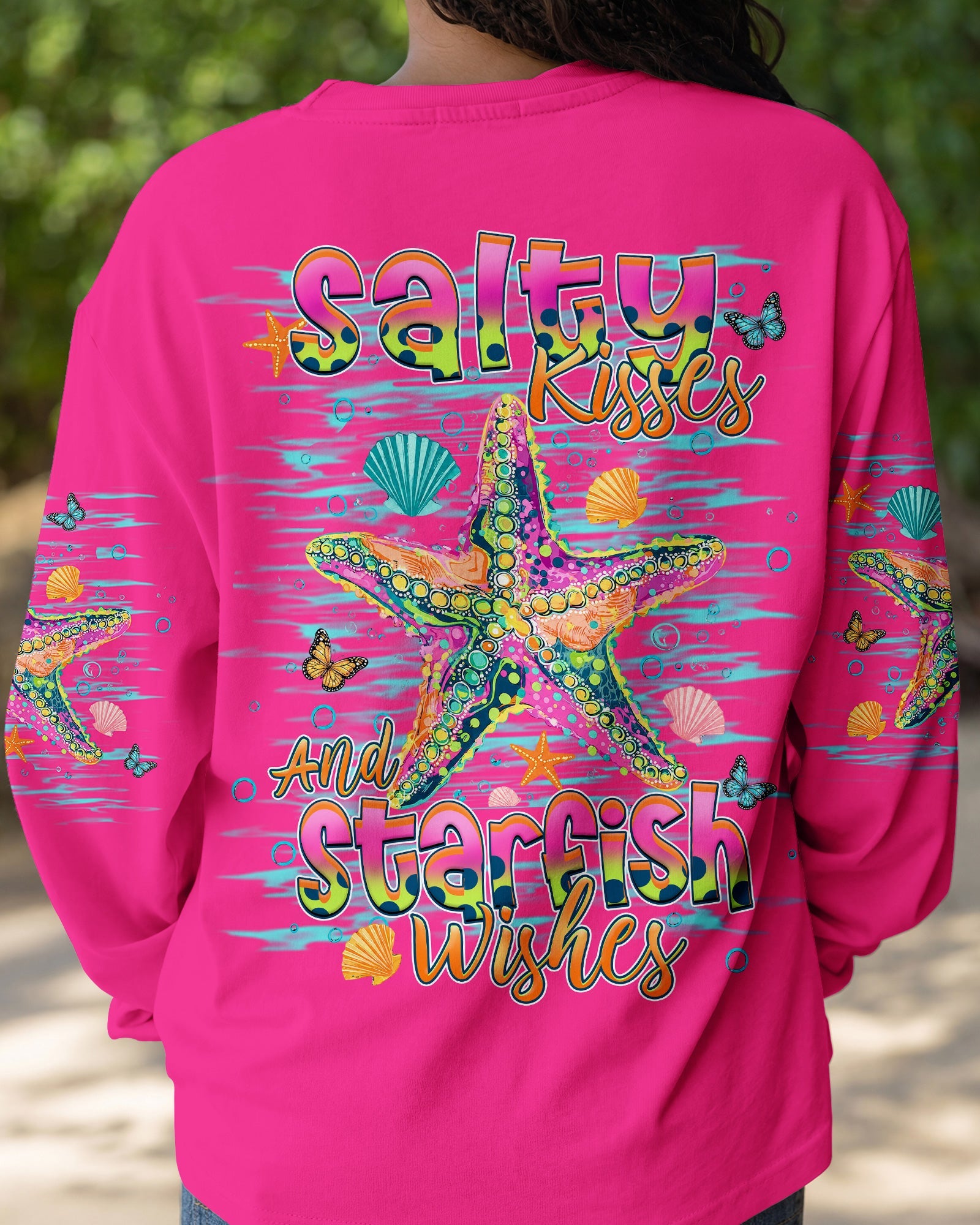 SALTY KISSES AND STARFISH WISHES ALL OVER PRINT - TLHN1307261