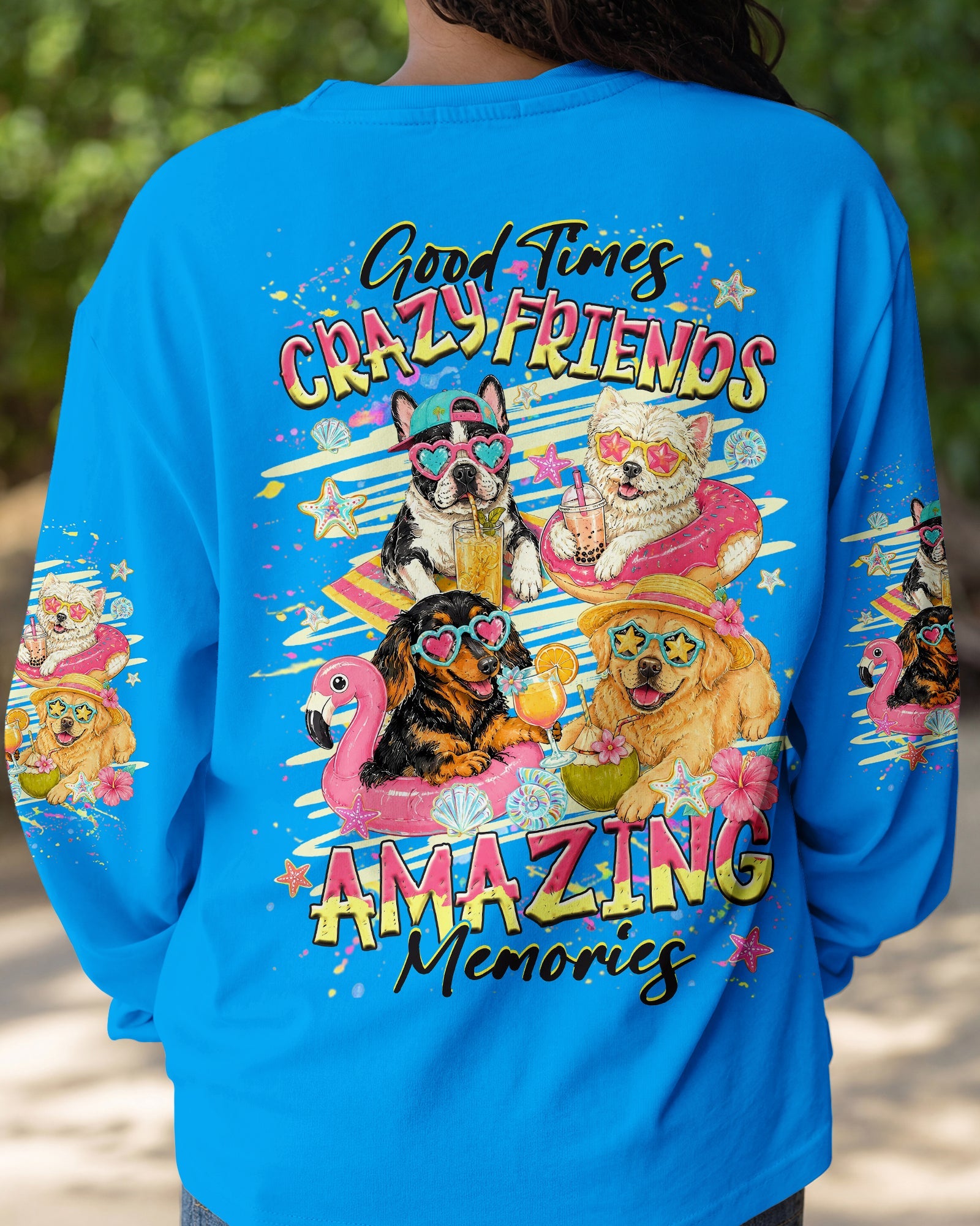 GOOD TIMES CRAZY FRIEND DOG  ALL OVER PRINT - TLHG2505263