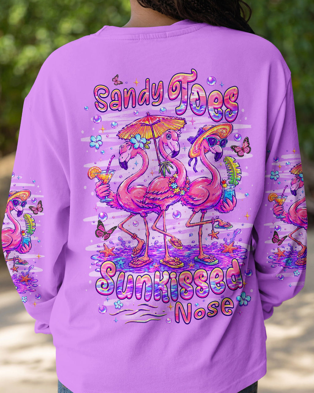 SANDY TOES SUNKISSED NOSE FLAMINGO ALL OVER PRINT -  TLHN2206265