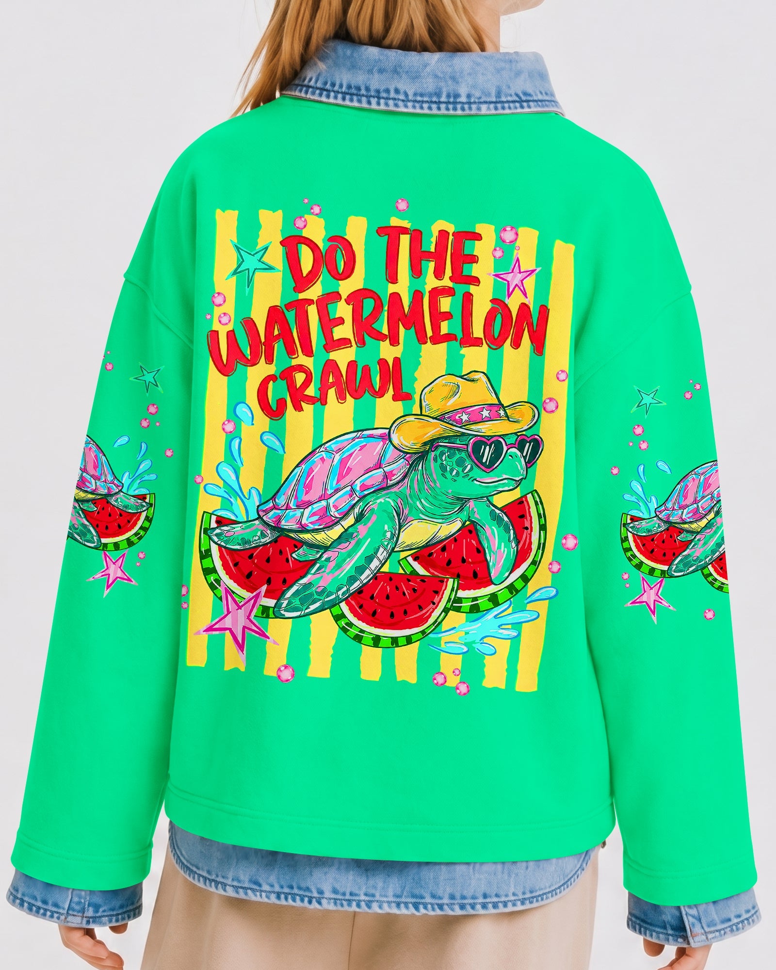 DO THE WATERMELON CRAWL TURTLE KIDS ALL OVER PRINT - TLNT1106261