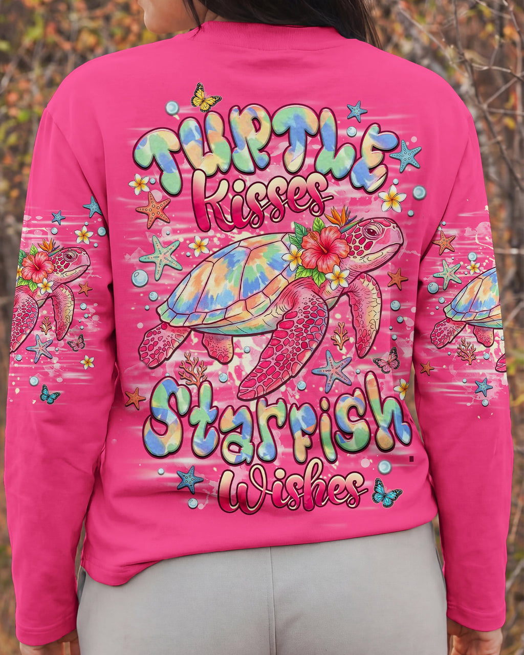 TURTLE KISSES STARFISH WISHES ALL OVER PRINT -  TLHN1606264
