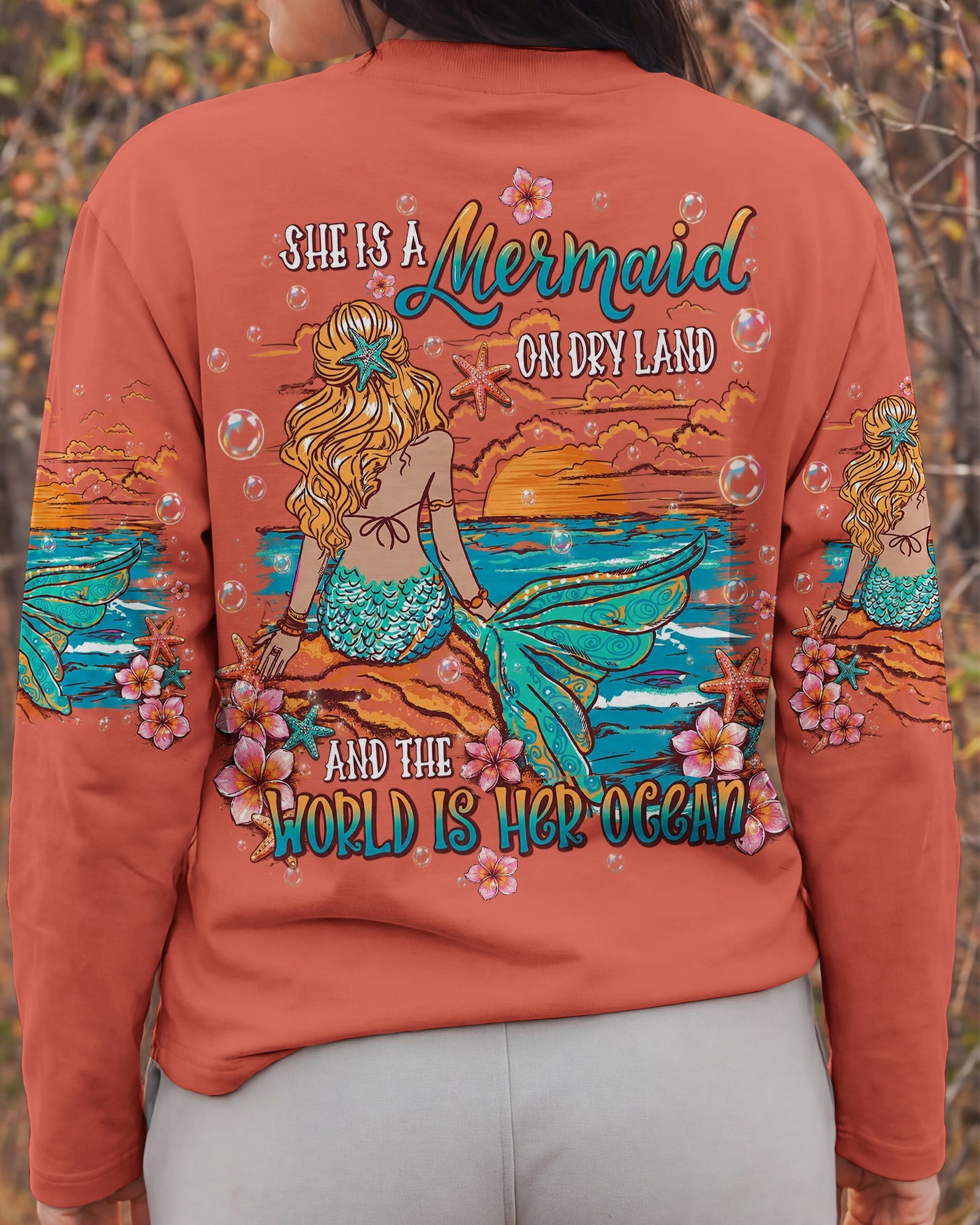 SHE IS A MERMAID ALL OVER PRINT  - TLHN2905262