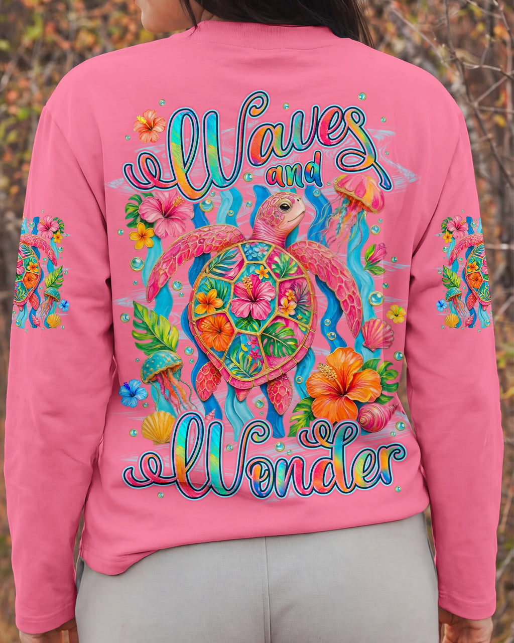 WAVES AND WONDER TURTLE ALL OVER PRINT -TYLN1506261