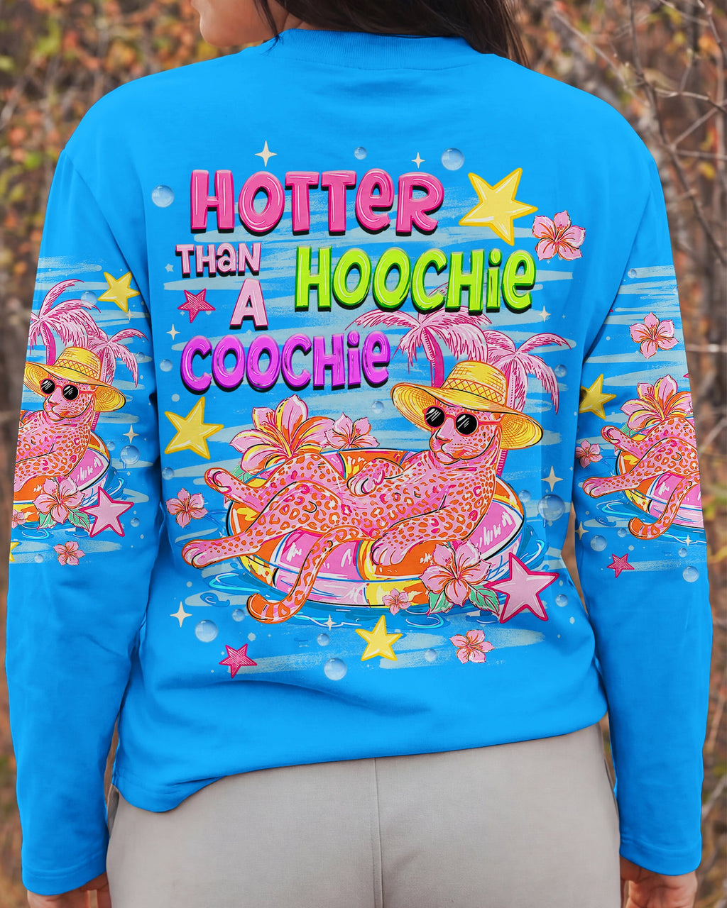 HOTTER THAN A HOOCHIE COOCHIE LEOPARD ALL OVER PRINT  - TLHN2406262