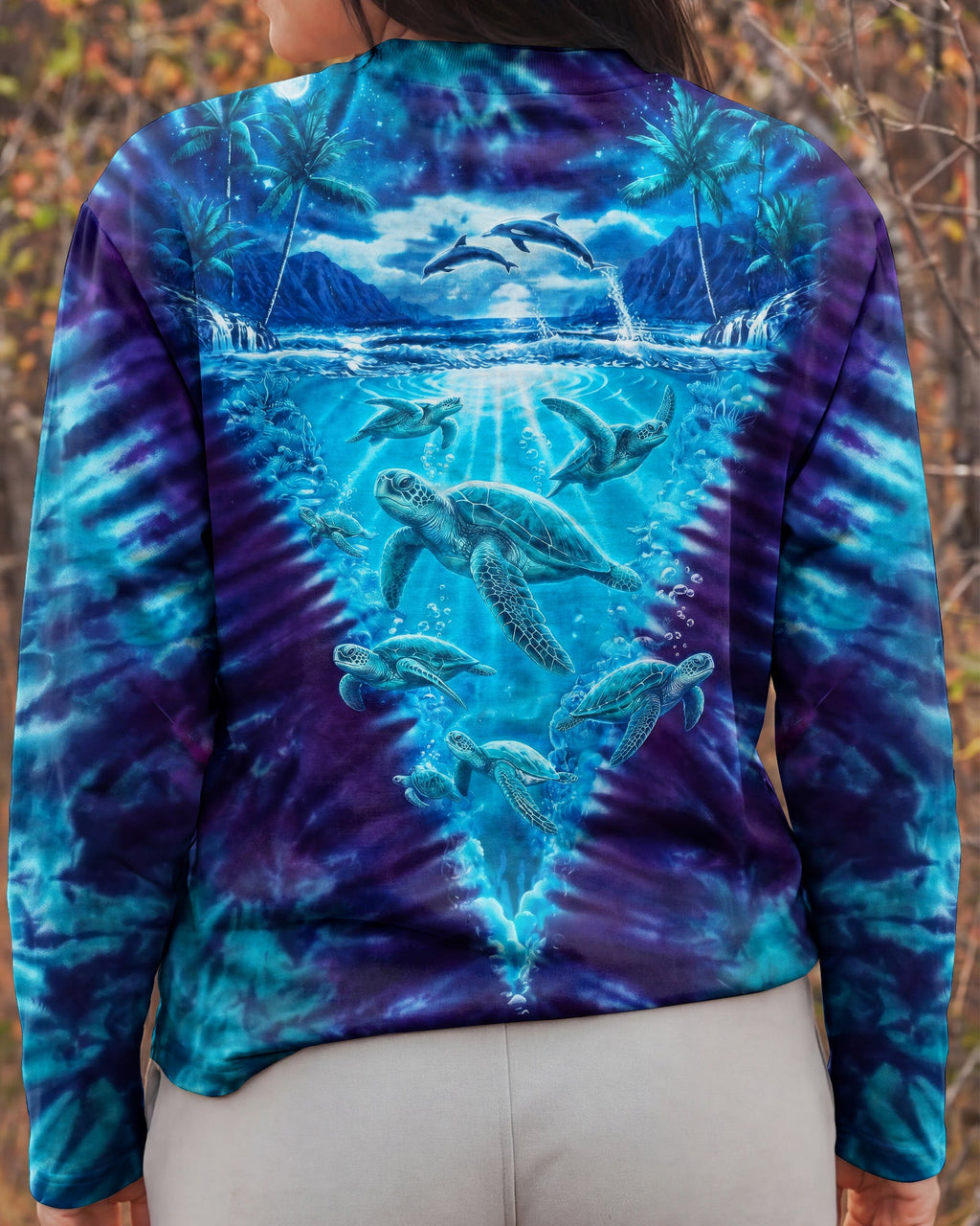 TURTLE MOONLIT PARADISE ALL OVER PRINT - RI0506263