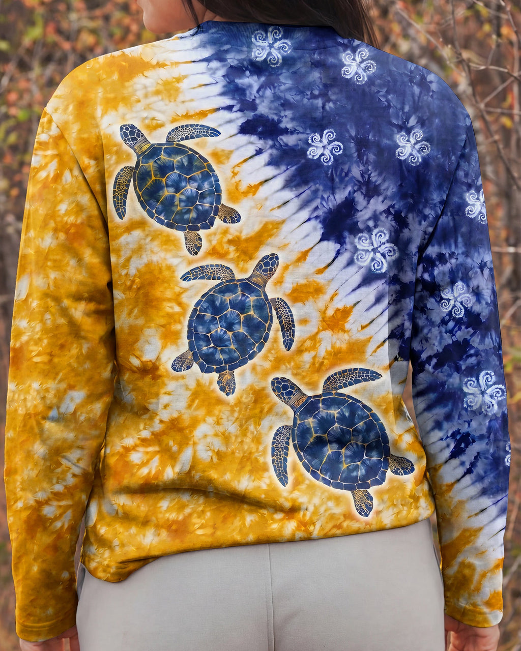 SUNLIT SEA TURTLE DRIFT ALL OVER PRINT - TYPQ0307263