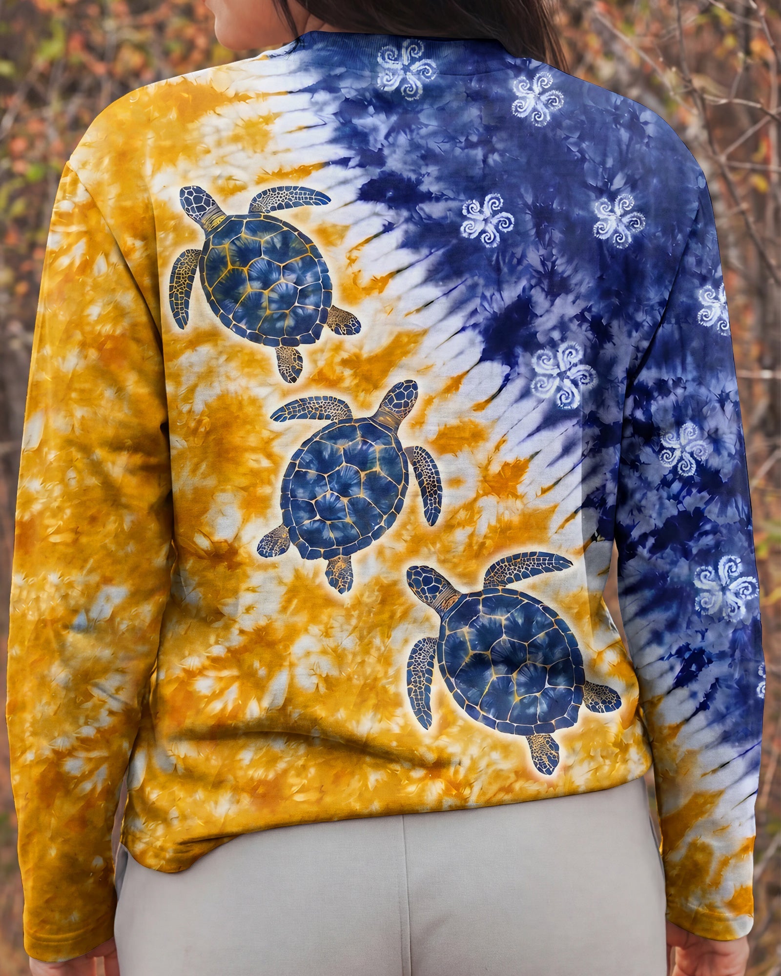 SUNLIT SEA TURTLE DRIFT ALL OVER PRINT - TYPQ0307263