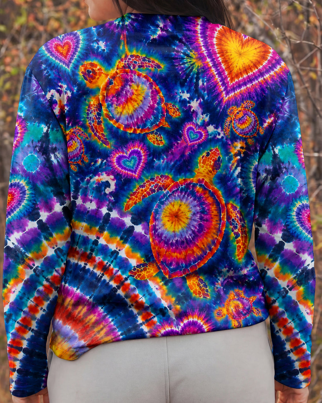 RADIANT SEA TURTLE HEARTS COLORFUL ALL OVER PRINT- KMTM0107261