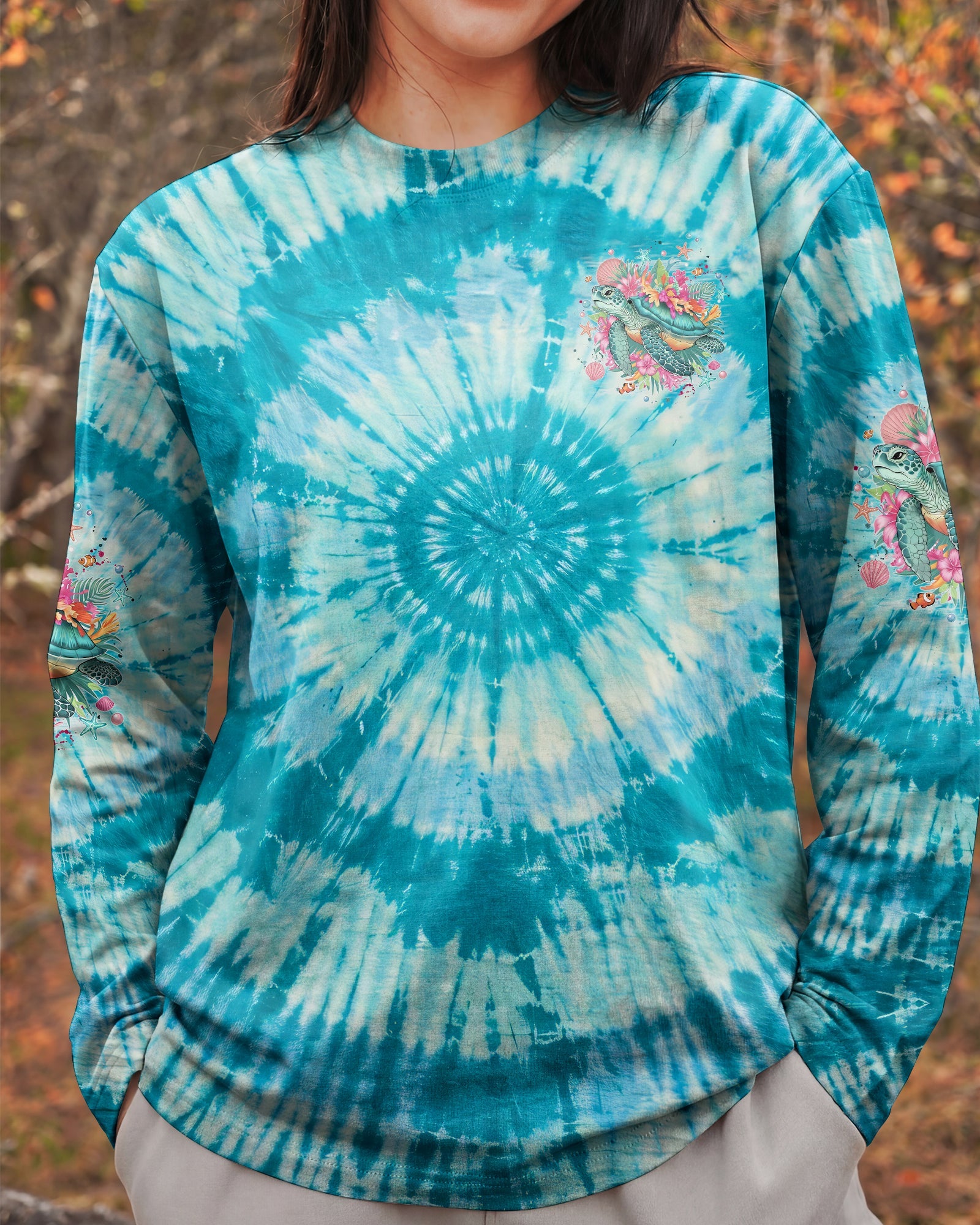 SALTWATER HEALS EVERYTHING TURTLE ALL OVER PRINT - TYQY0904261