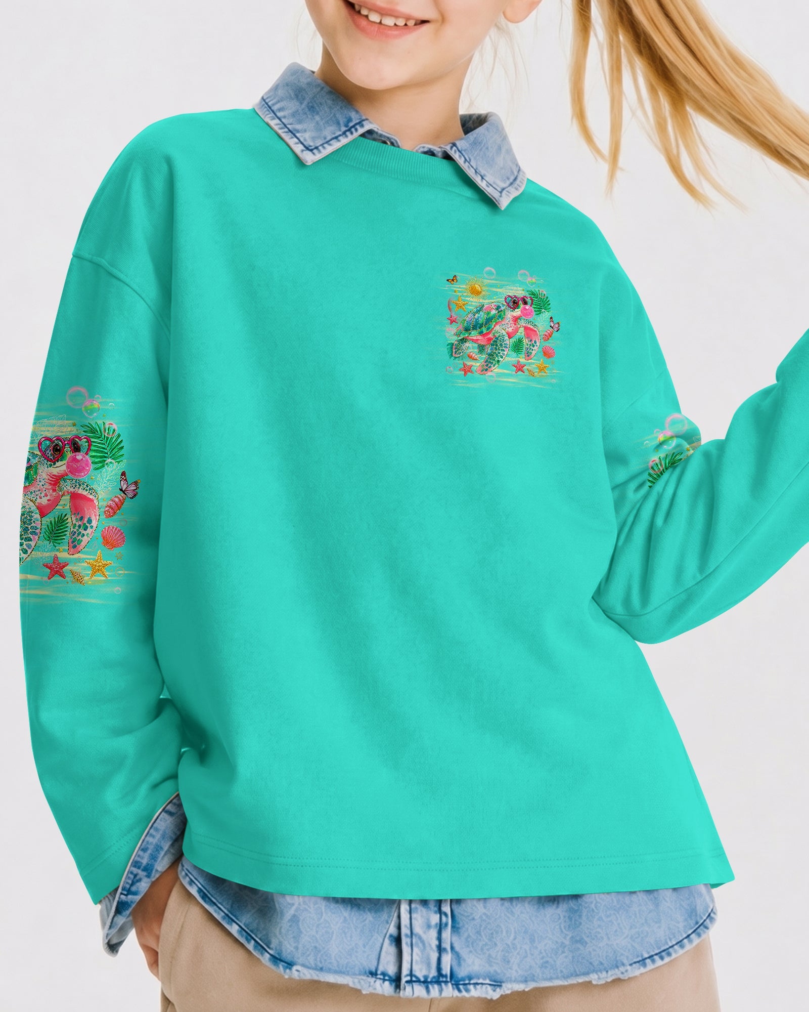 TURTLE KISSES STARFISH WISHES KIDS ALL OVER PRINT - TLHG0906261