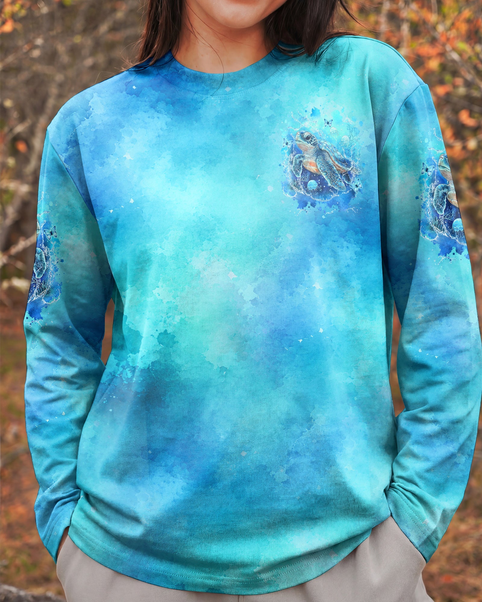 SALTWATER HEALS EVERYTHING TURTLE ALL OVER PRINT - TYLN0607263