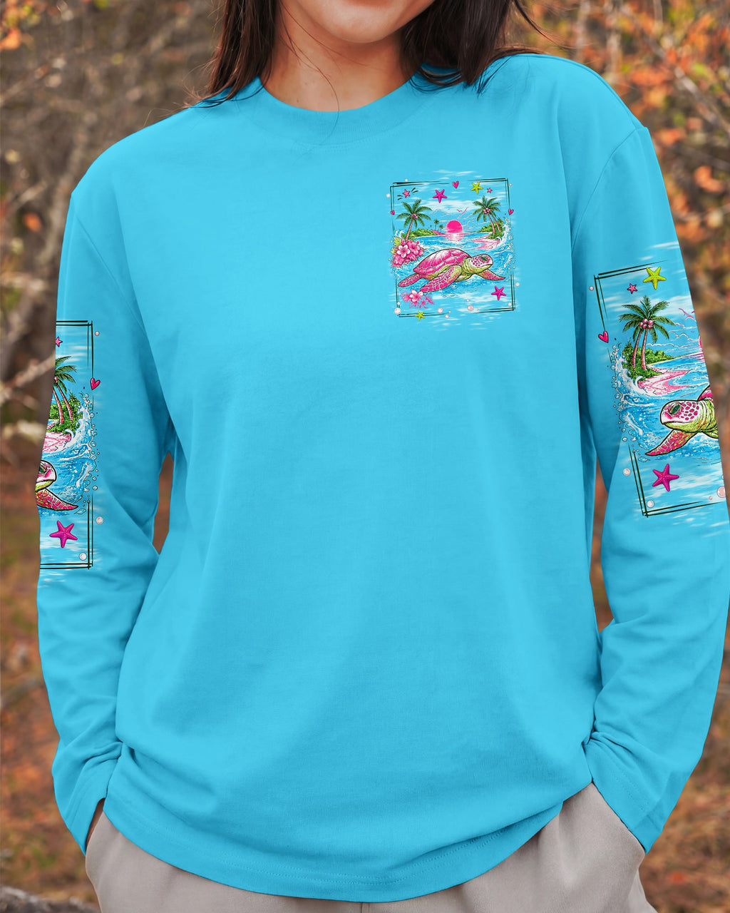SALTWATER HEALS EVERYTHING TURTLE ALL OVER PRINT  - TLNT1107261