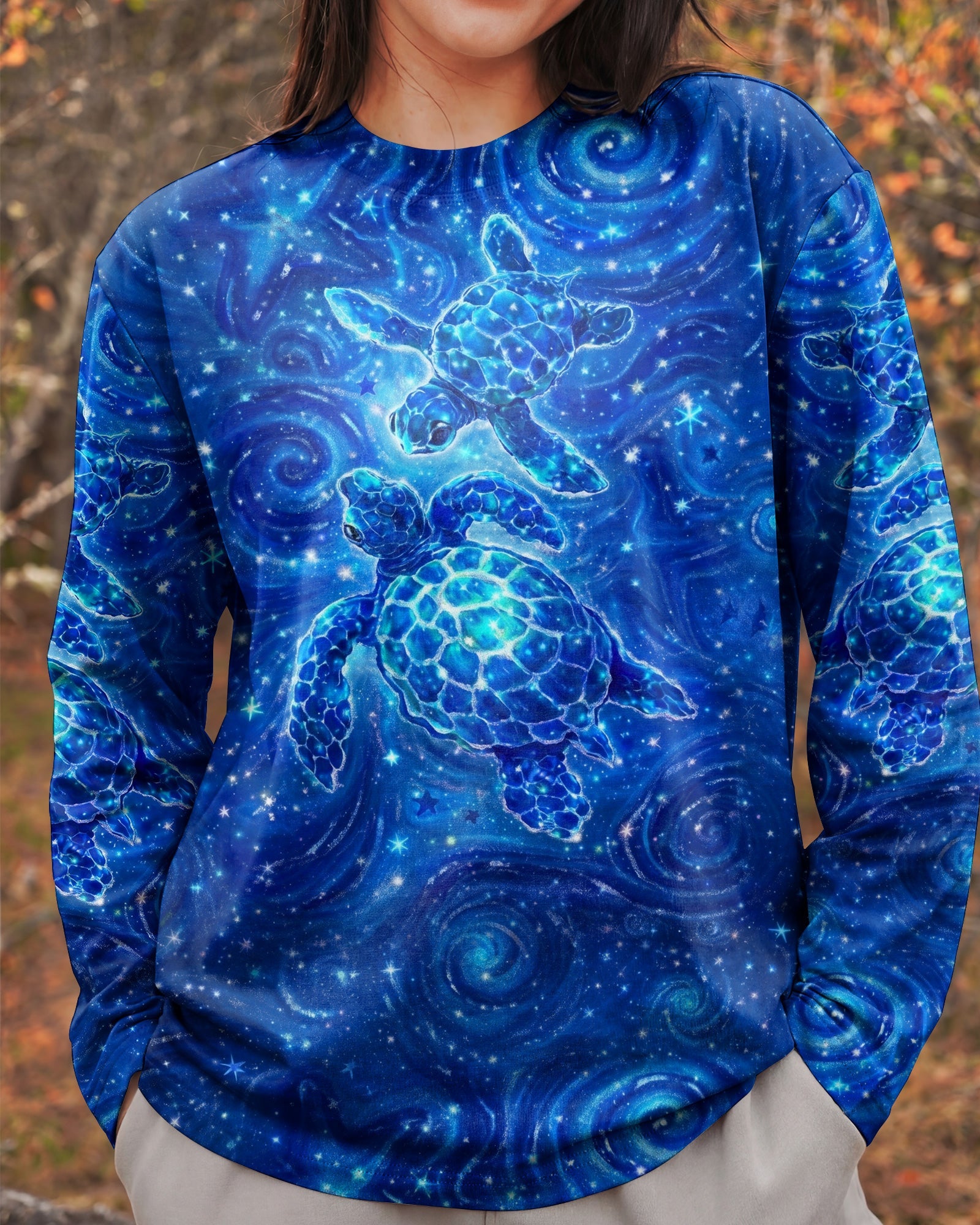 SALTWATER HEALS EVERYTHING TURTLE ALL OVER PRINT  - TLNO1504261